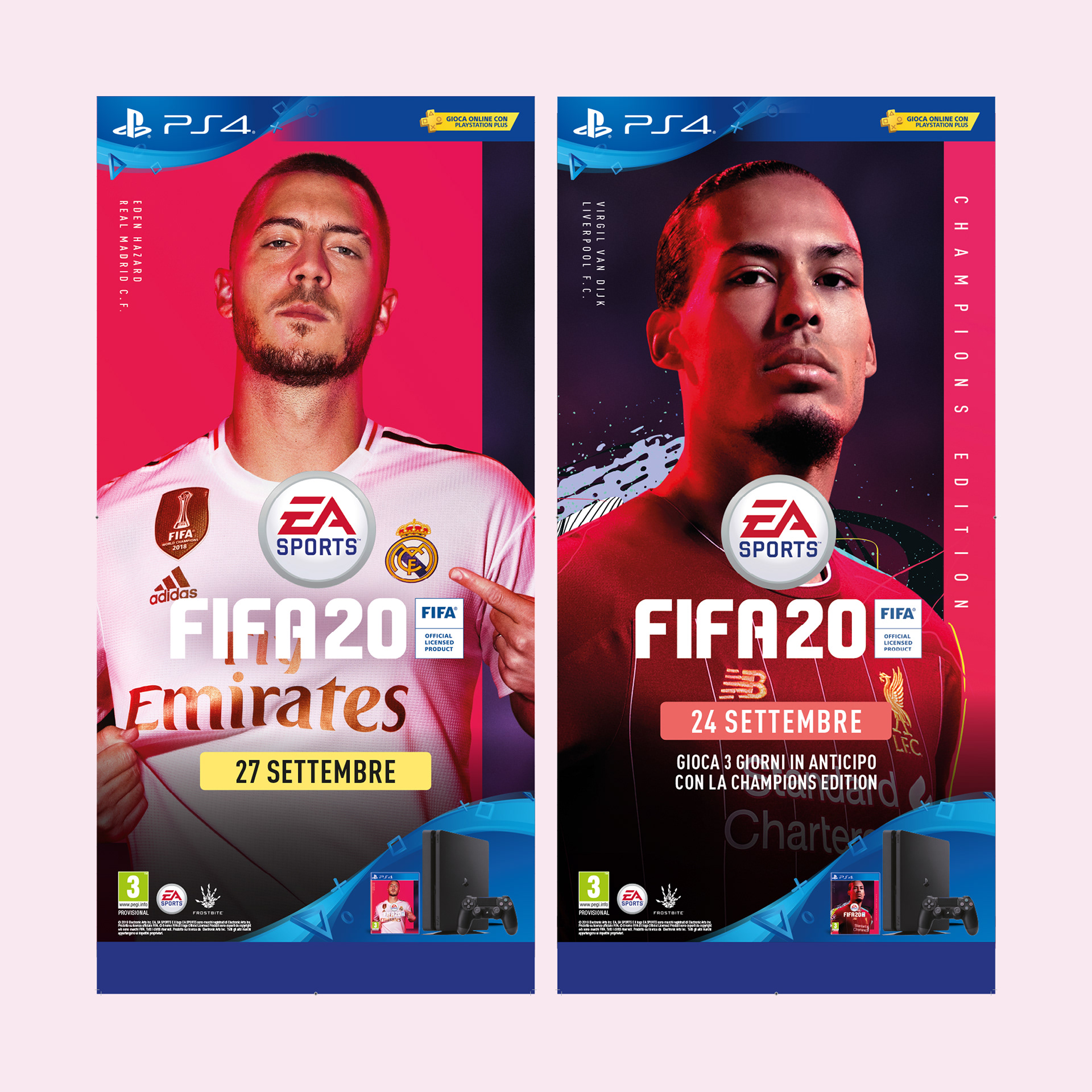 Electronic Arts - Poster for launch of the game Fifa20 (2019)