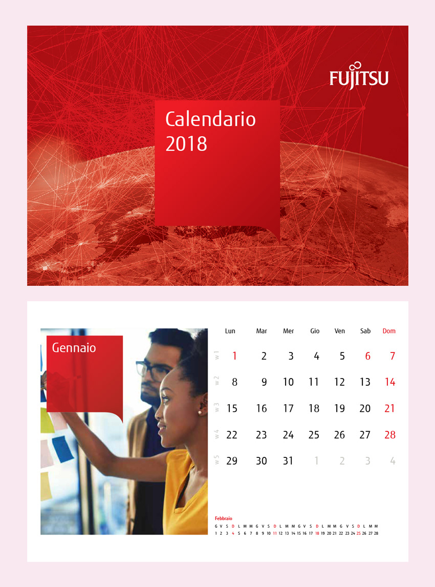 Fujitsu - Graphic for 2018 calendar (2018)