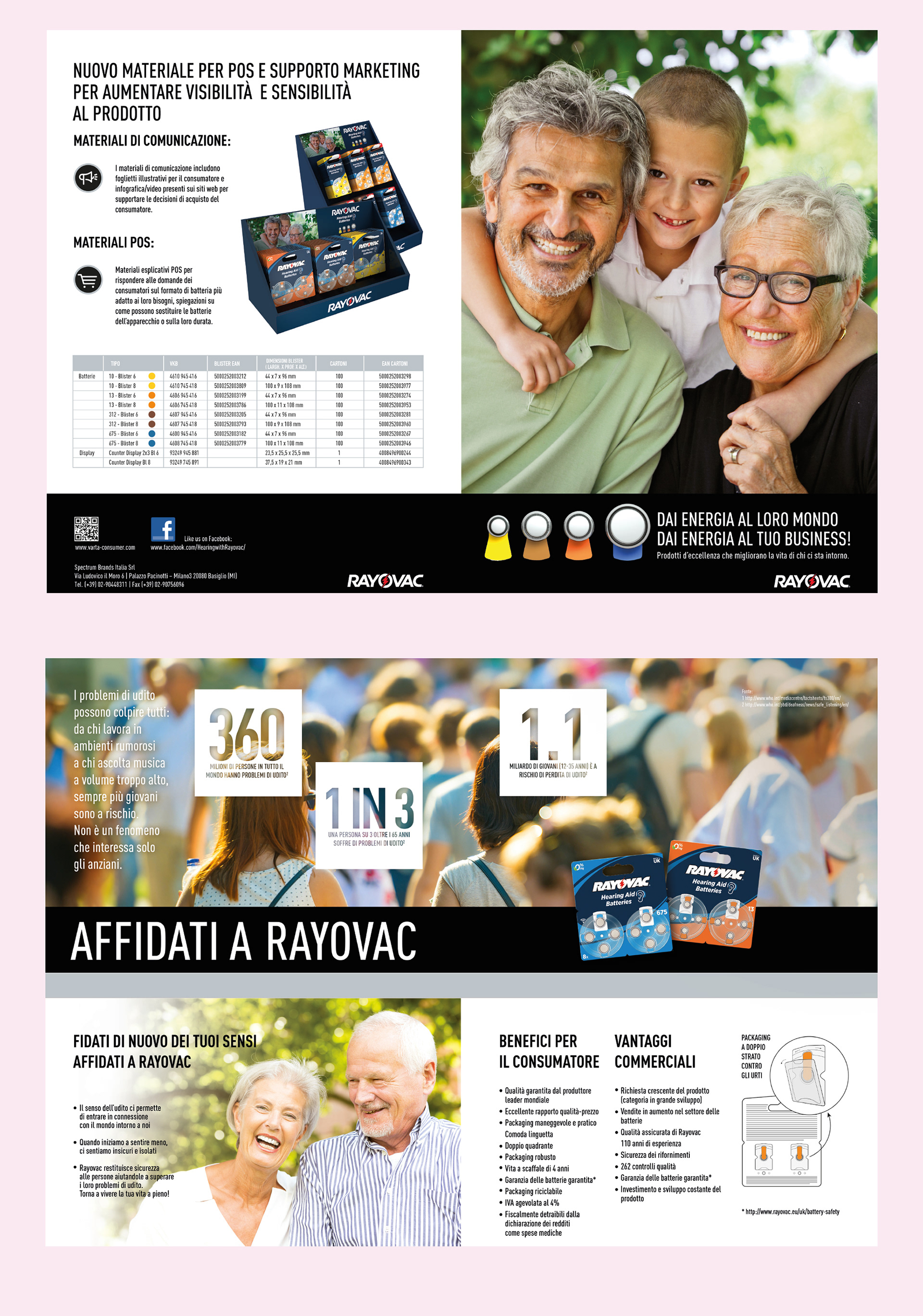 Rayovac - Folder for acoustic batteries (2018)