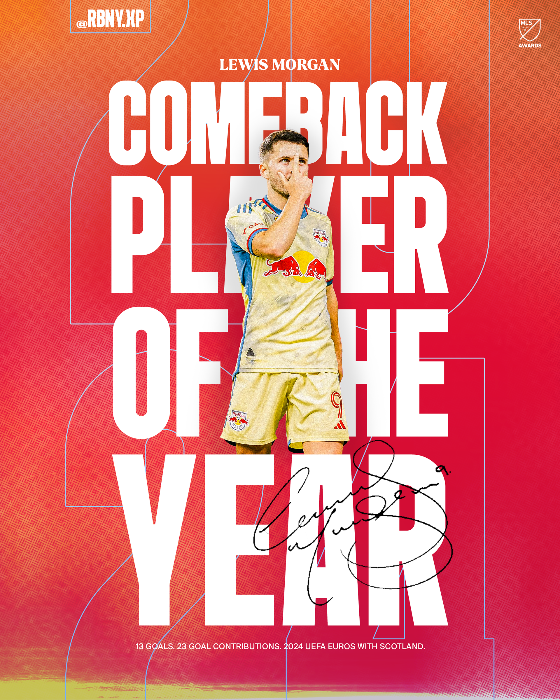 Celebrating the 2024 MLS Comeback Player of the Year, Lewis Morgan