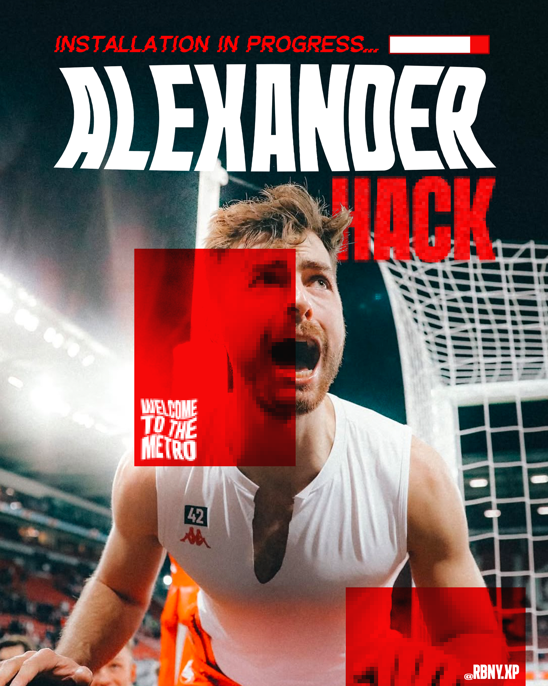 A Pixelated "Hacking" Theme to Welcome New Defender, Alexander Hack