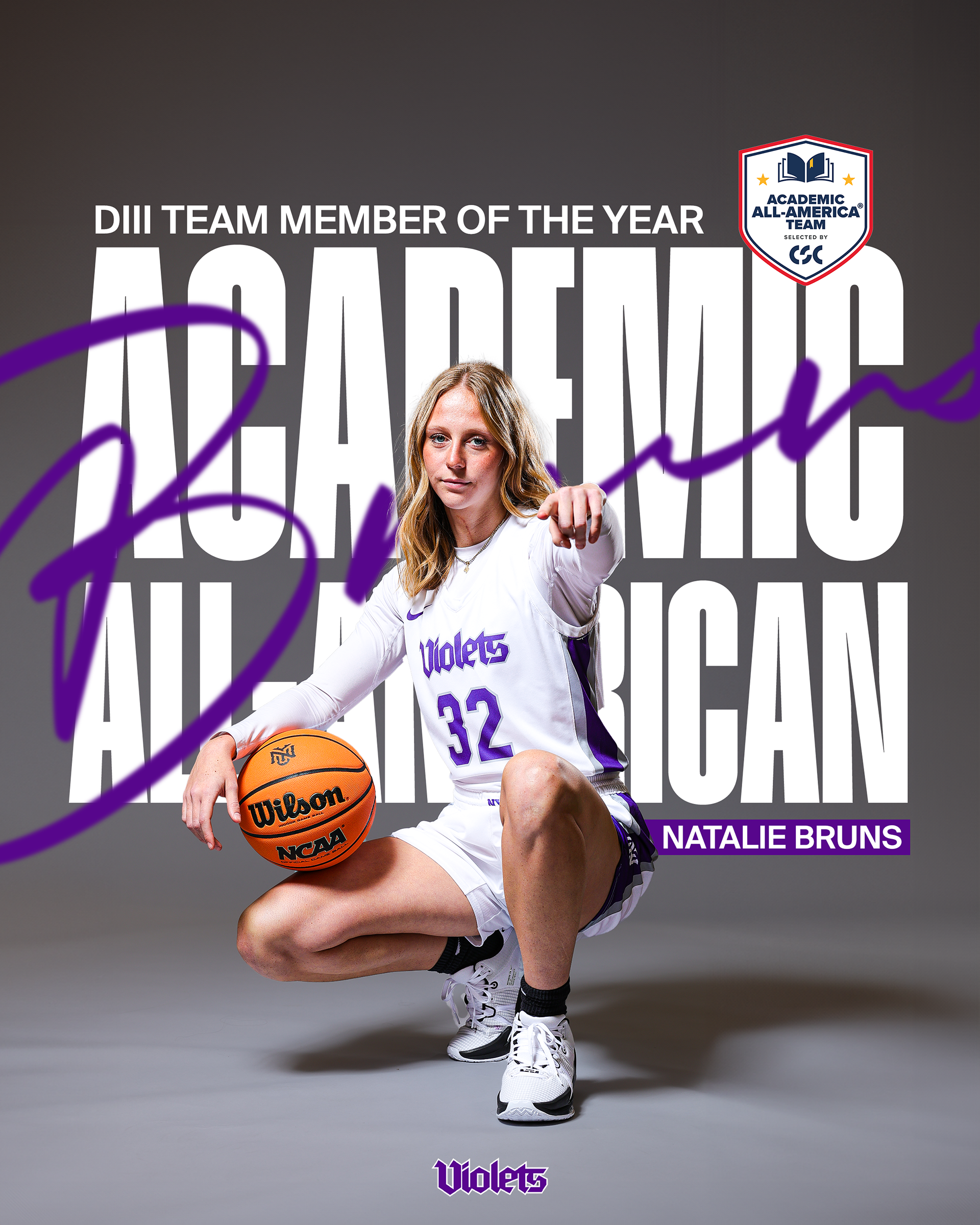 Academic All-American for Natalie Bruns