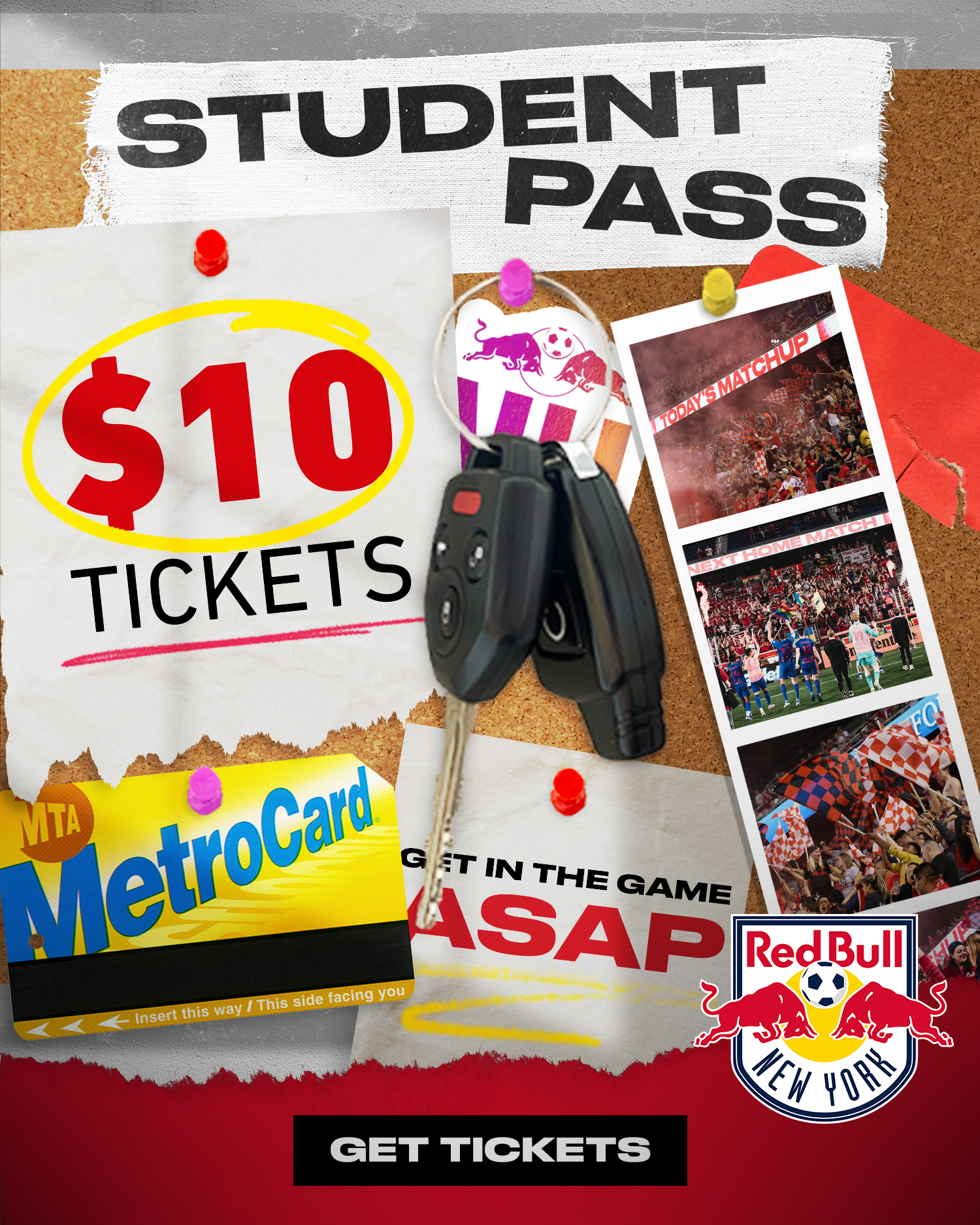 Bulletin Board Student Pass Concept