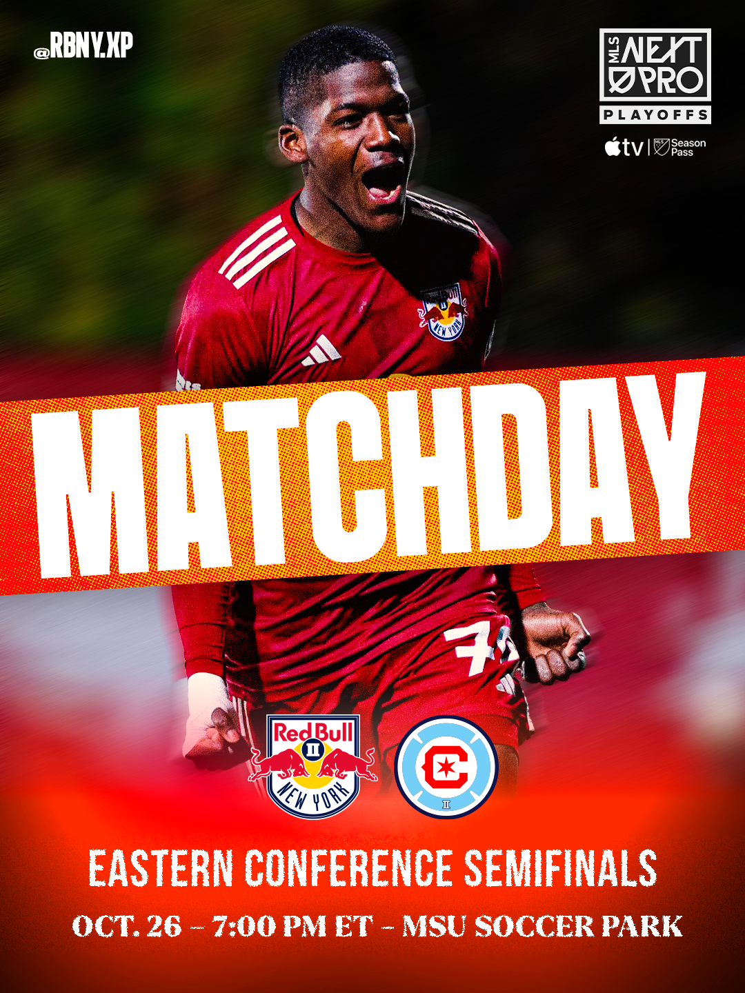 Red Bulls II Playoffs Matchday Template
