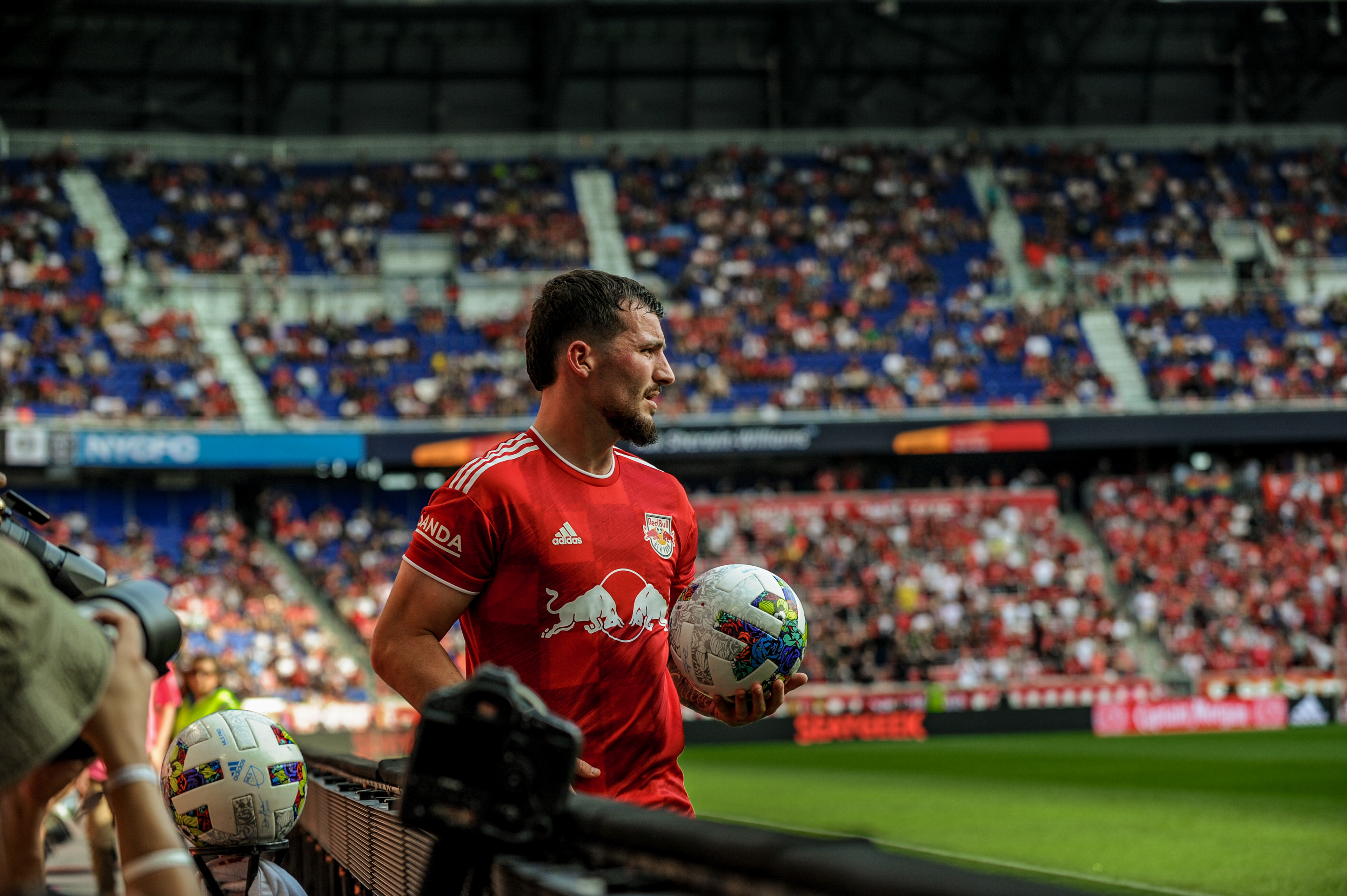 Tom Edwards Prepares for a Throw-In