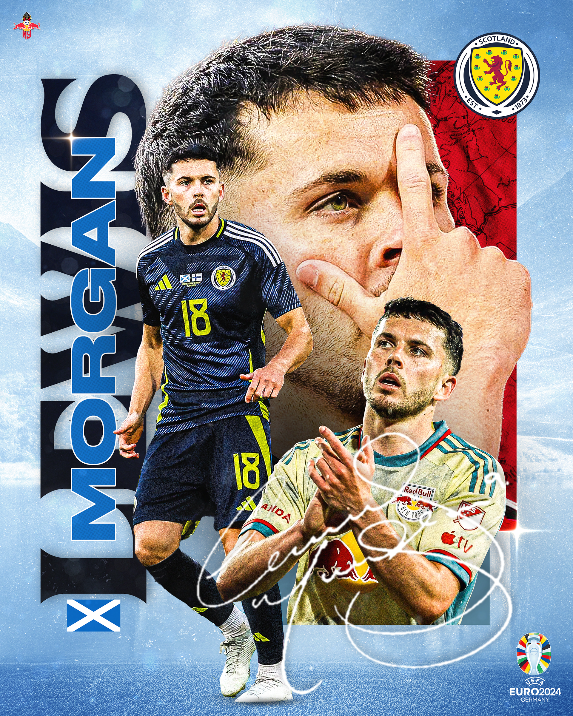 Celebrating Lewis Morgan's Call-Up to the Scotland national team for EURO 2024.