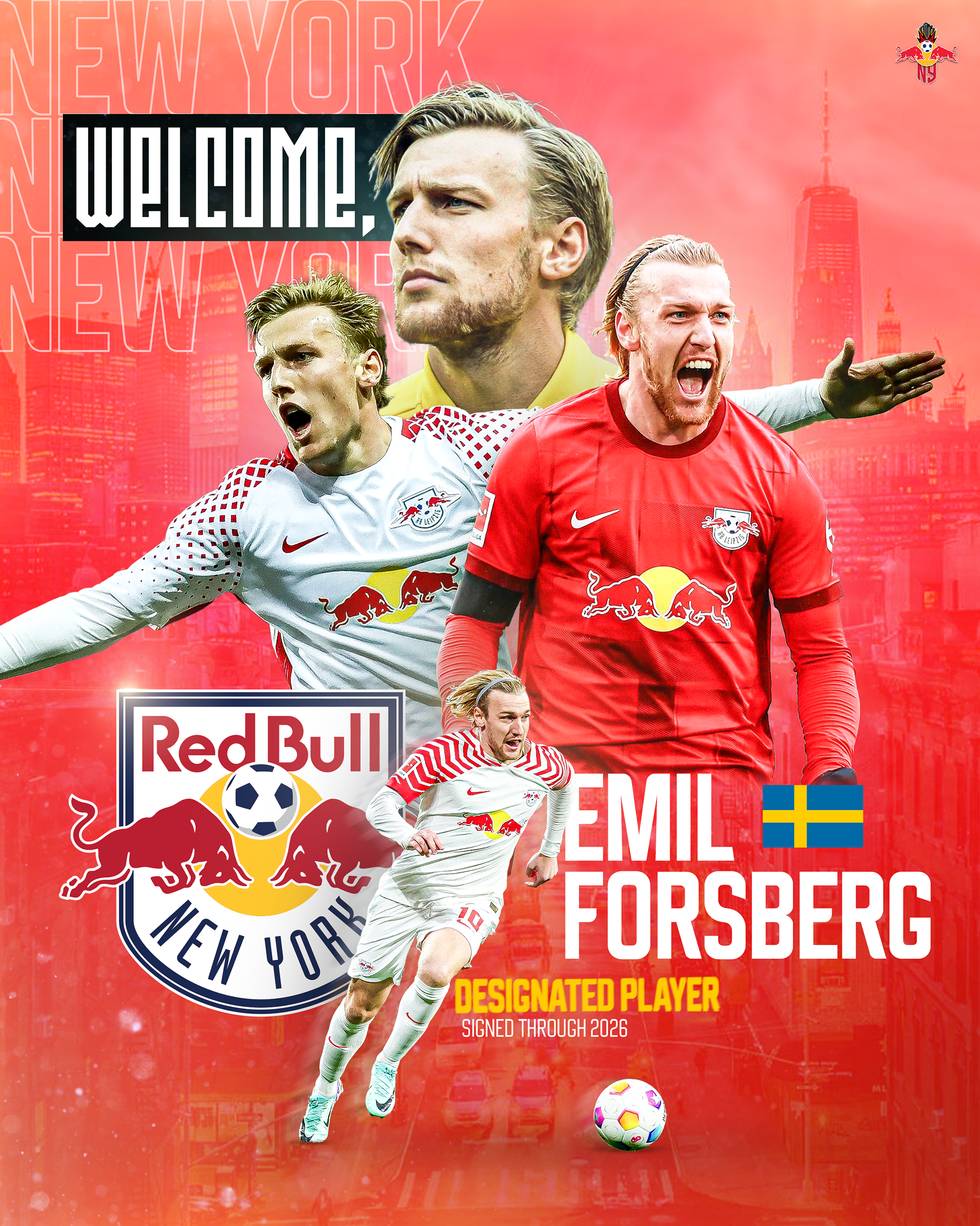 Welcoming Swedish Designated Player, Emil Forsberg