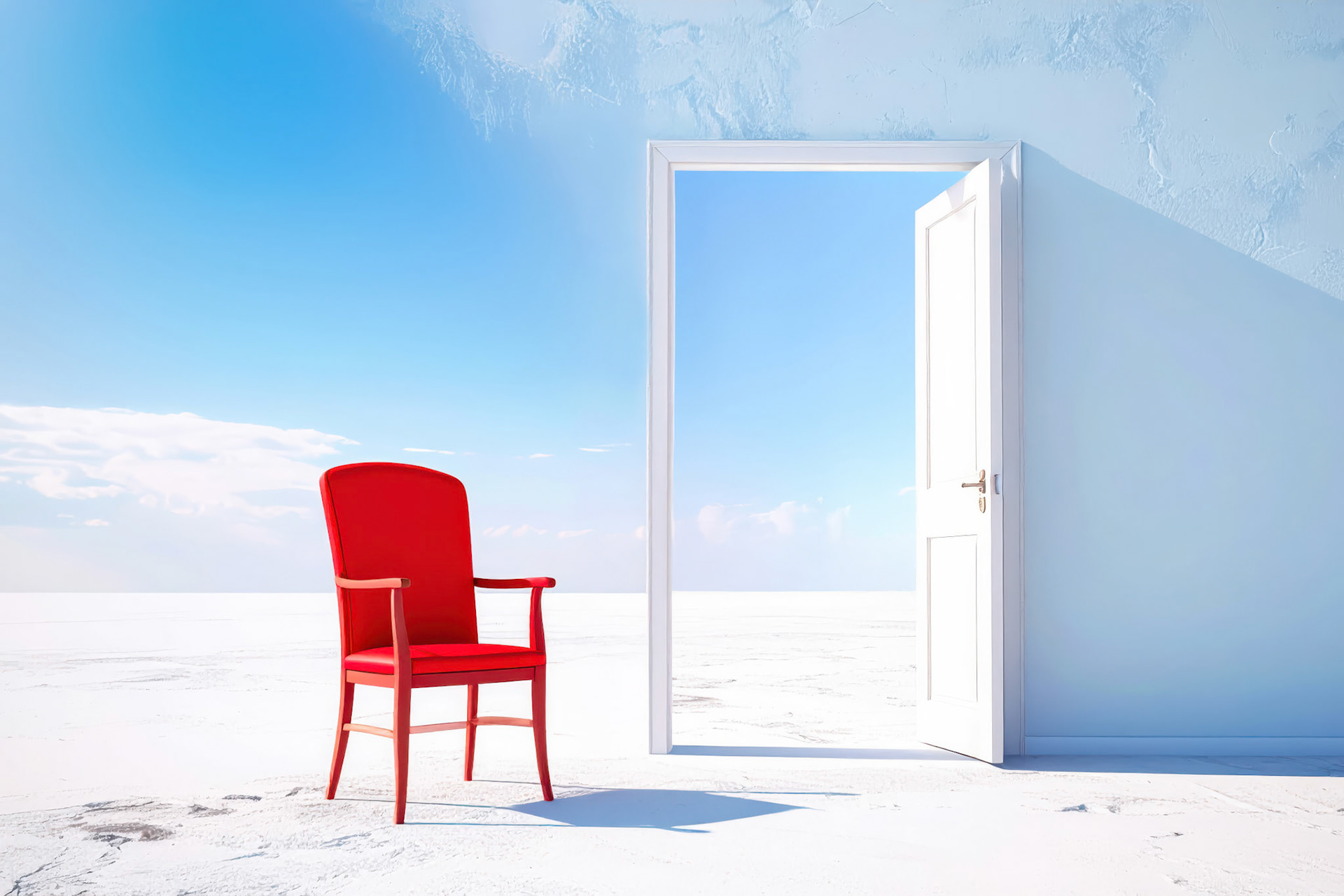 Blick durch die Tür surreal-02