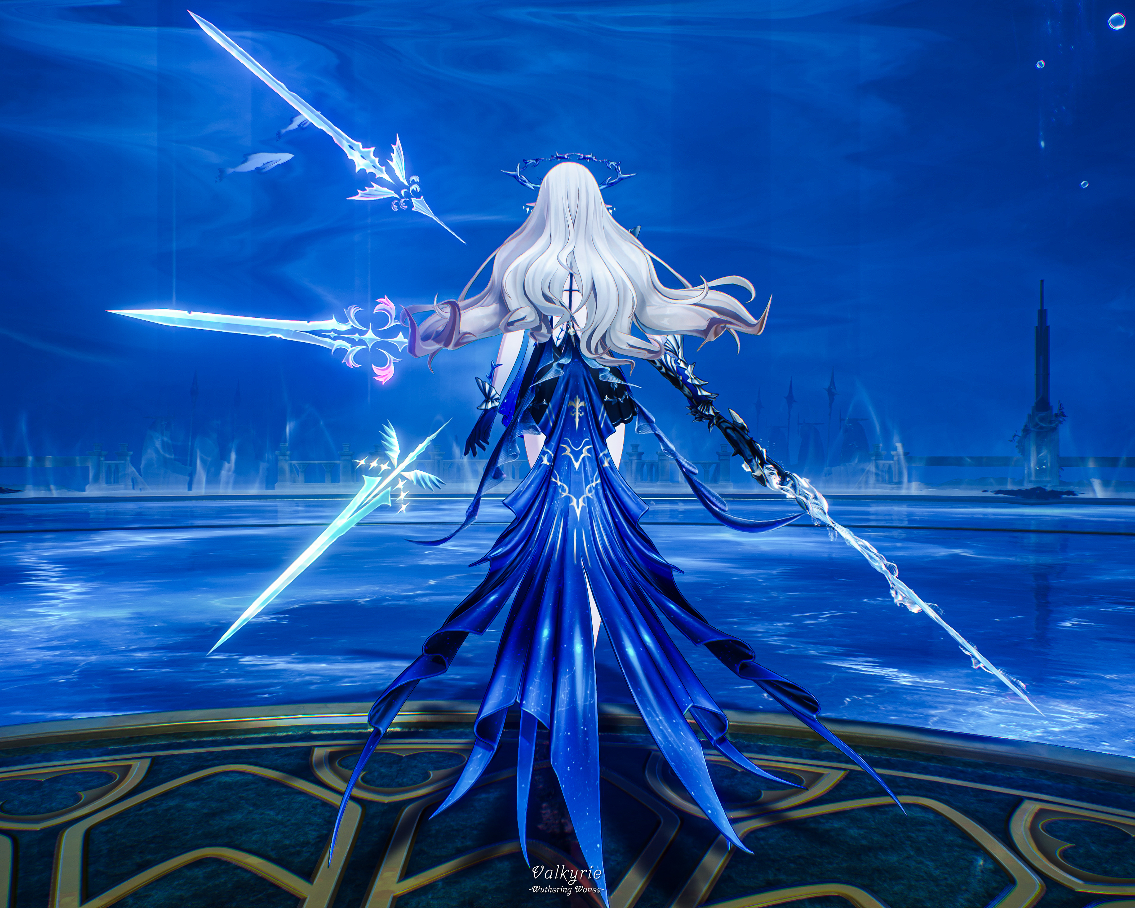 「剣姫の後ろ姿」-Sword princess's back view-