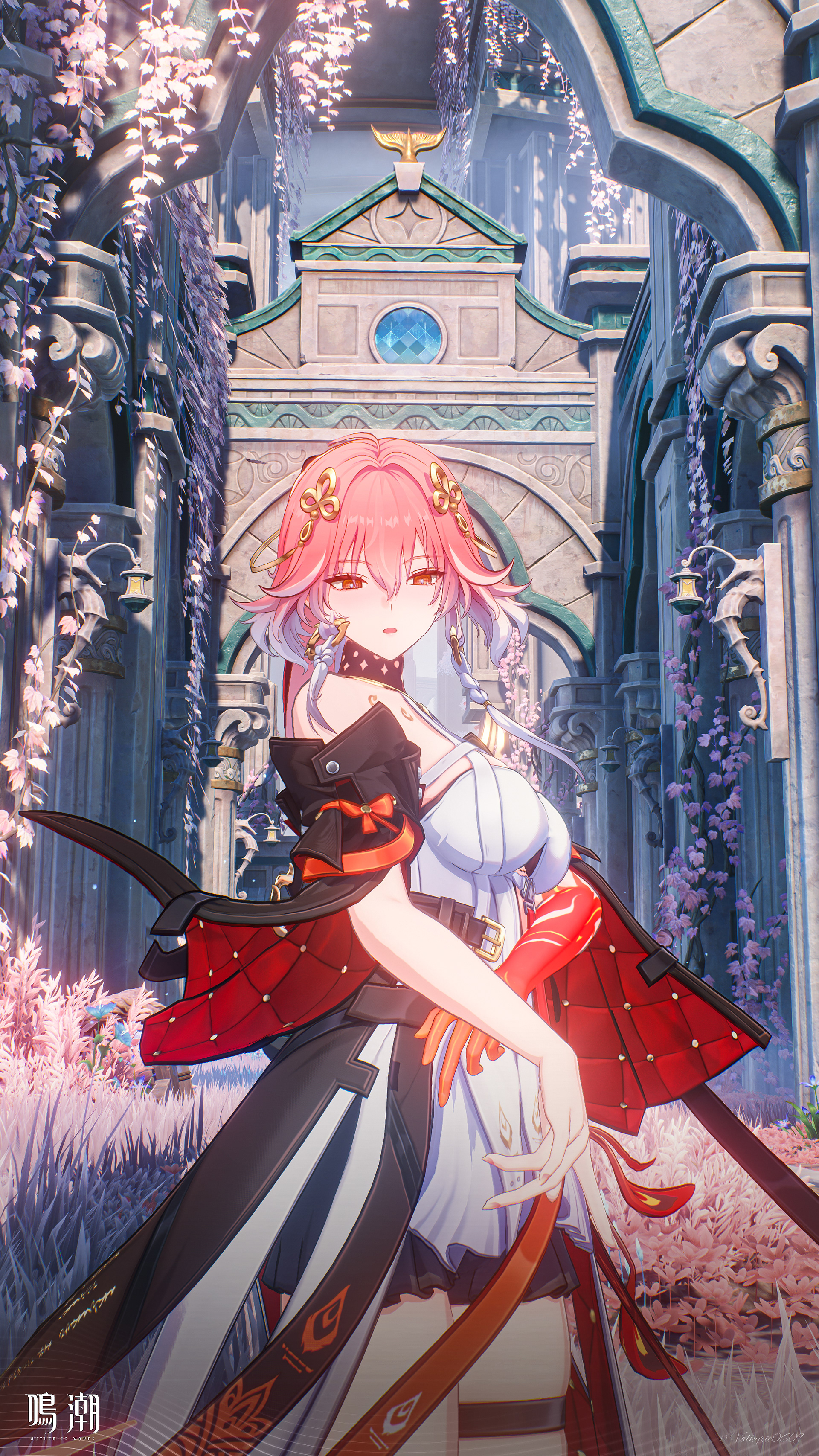 「陽光煌めく花の庭」 -Flower garden shining in the sunlight-