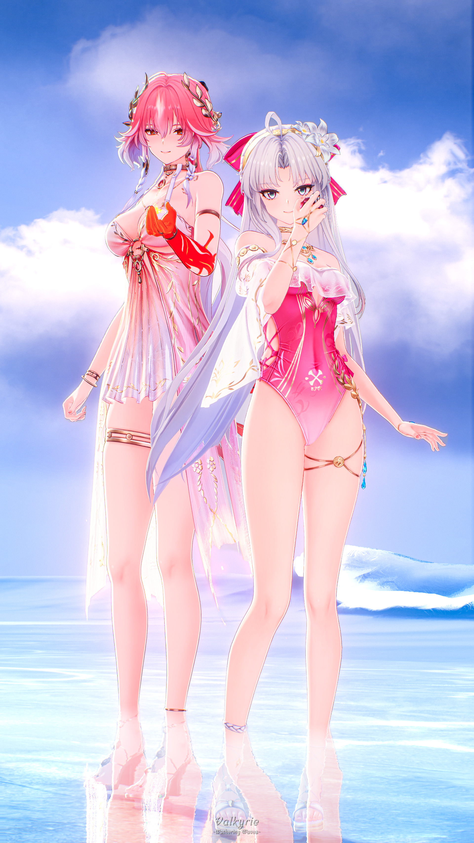 「水辺の花乙女」-Flower Maidens by the Water-