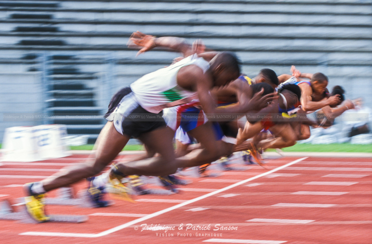 Championnat de France Juniors & Espoirs, départ du 100m