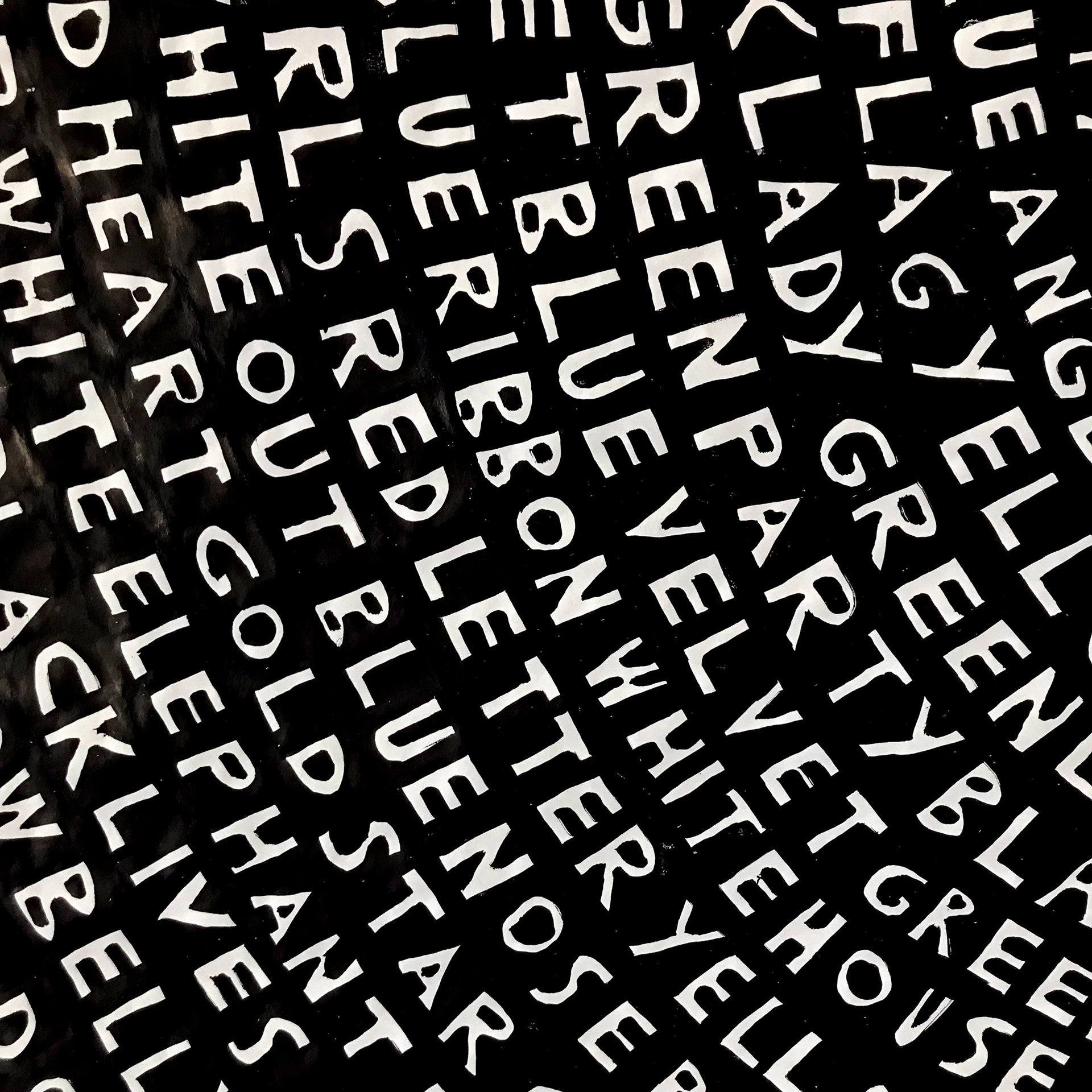 Idiomatic Color Wheel (detail), 60 x 60 in, vellum, 2024