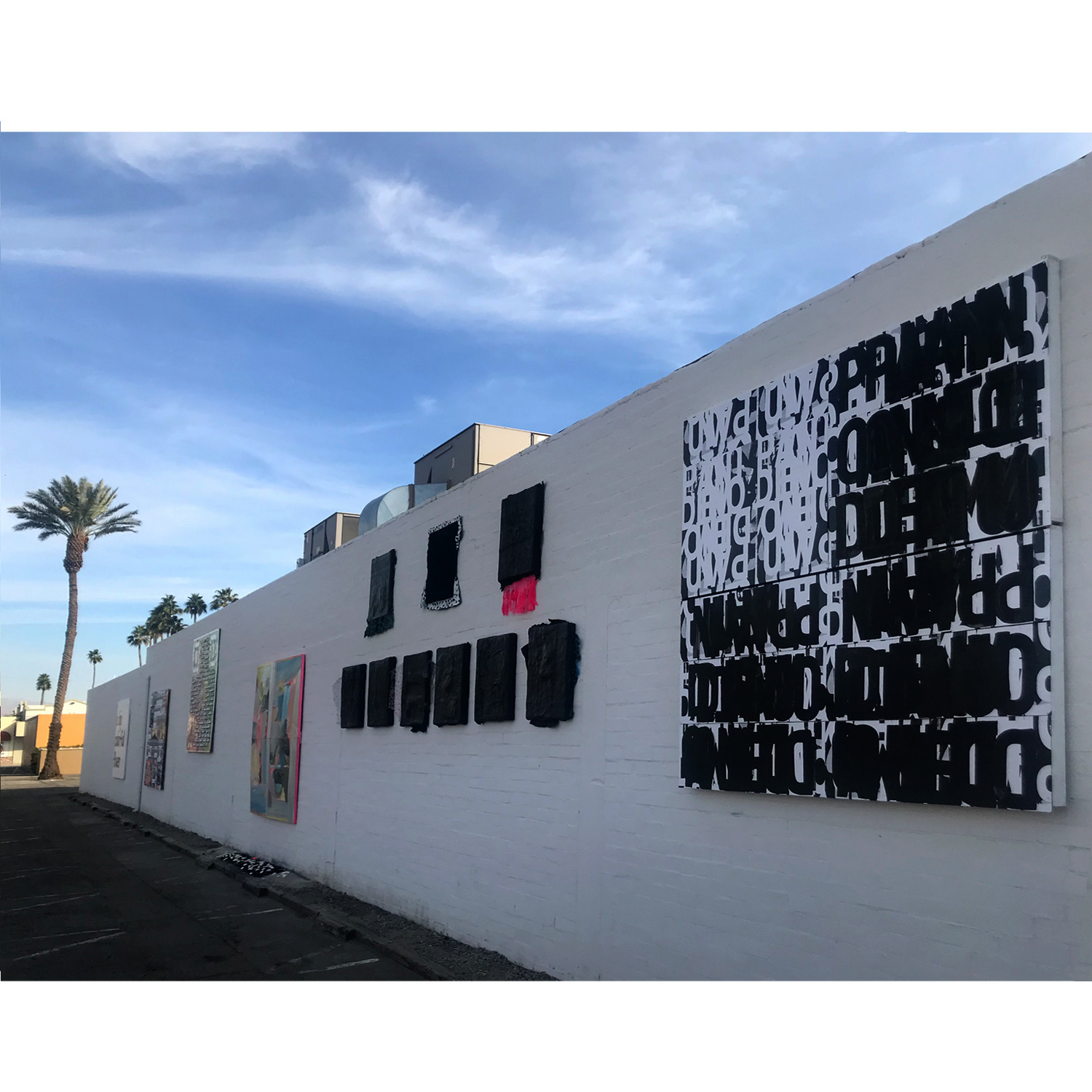 PANDEMONIUM (flag) in Artists Comment group show at CVAC