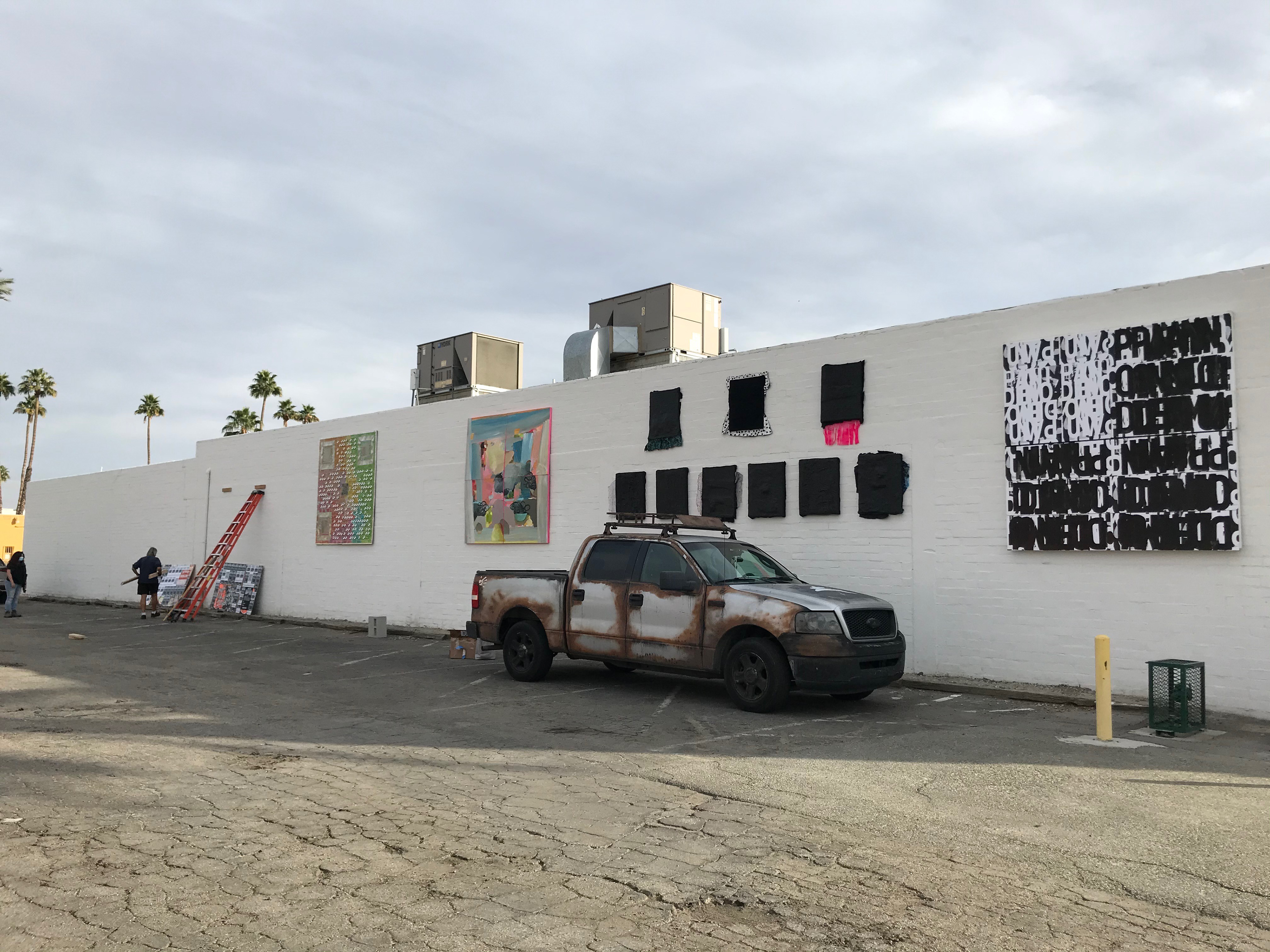 Artists Comment group show installation at CVAC