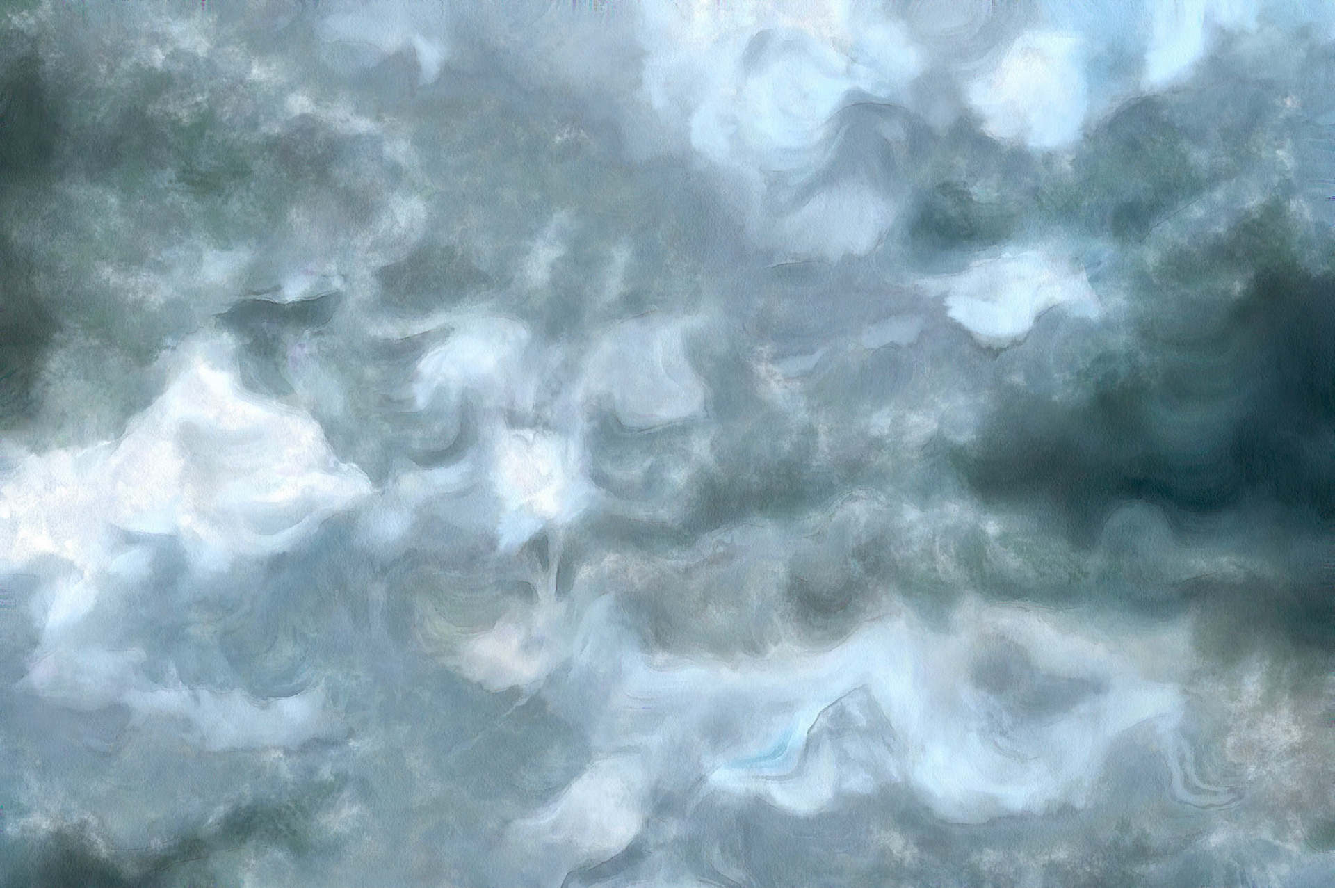 Abstract Blue Grey Tones Watercolor