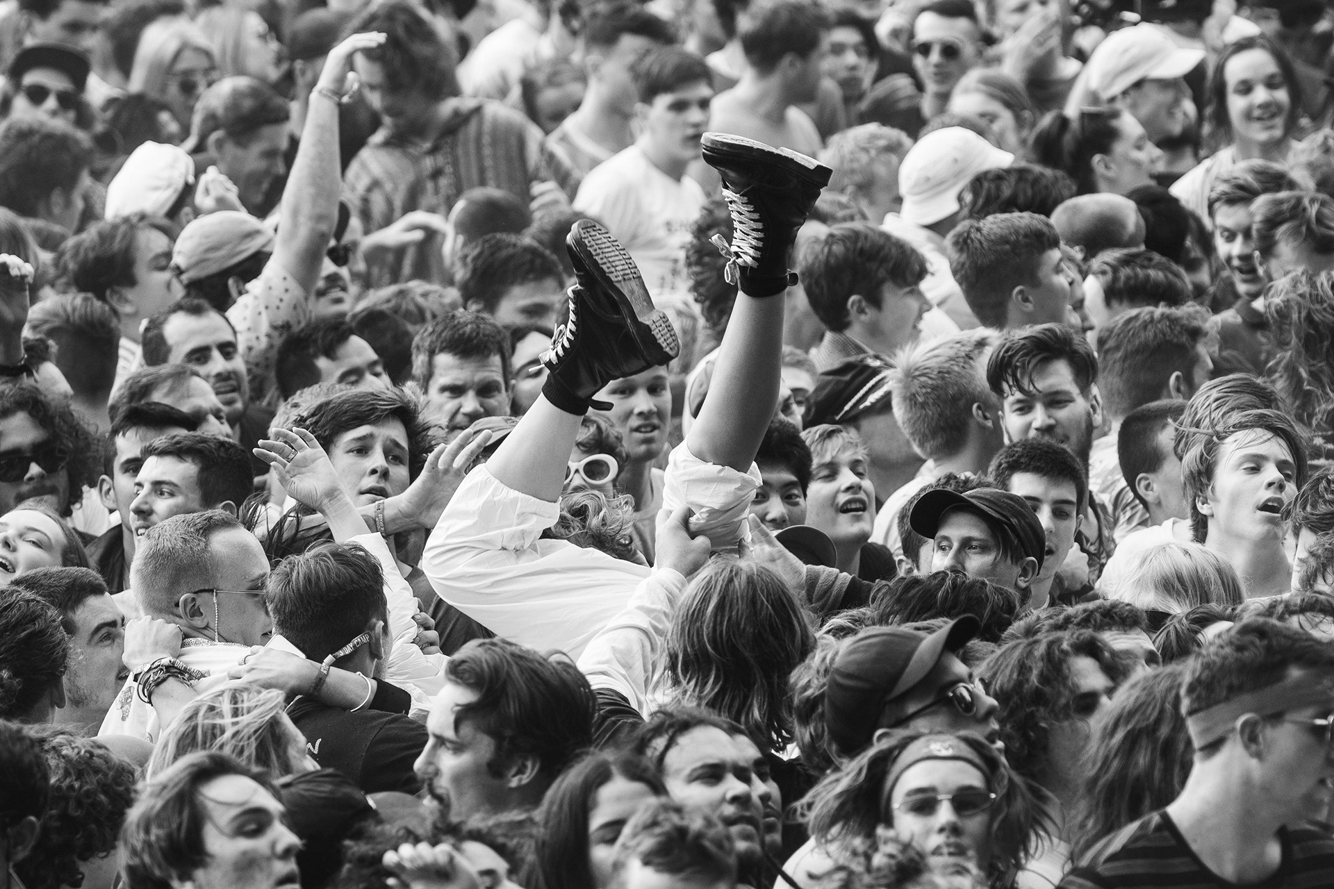 Spawned above a mosh pit - Laneway Festival