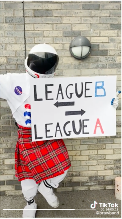 Reactive TikTok to Scotland overtaking England in the UEFA Nations League