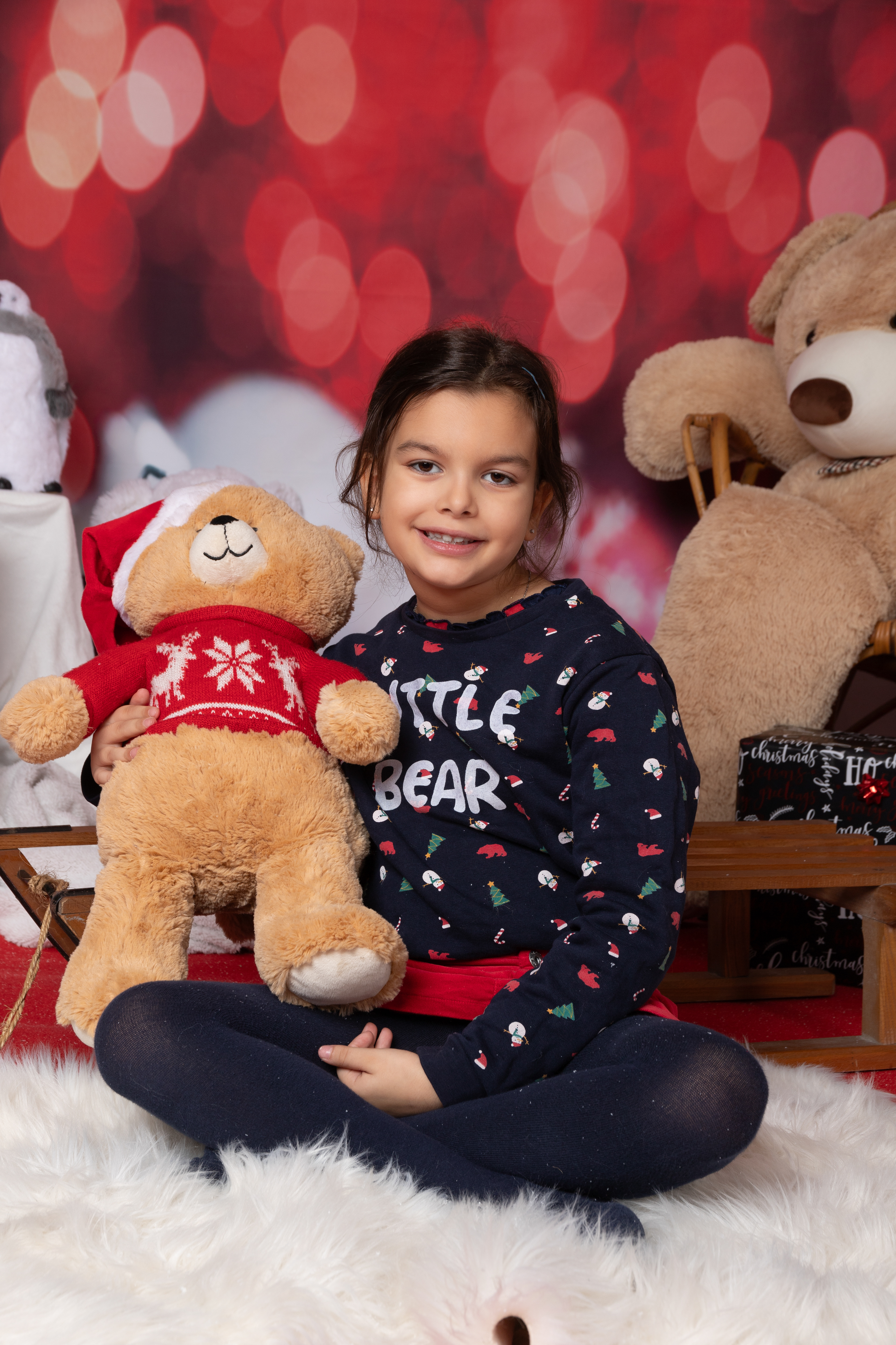 shooting photo de noel enfant studio photo anse by Mika Pollet