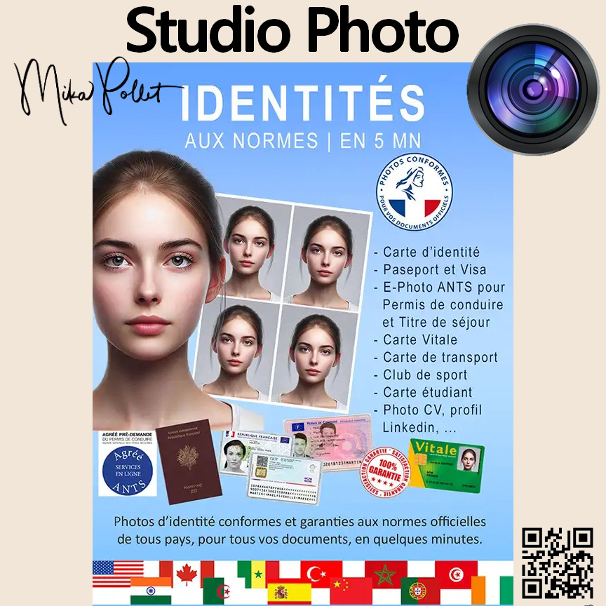 Photographe & Studio Photo spécialisé en Photo d'identité dès la naissance vers Villefranche