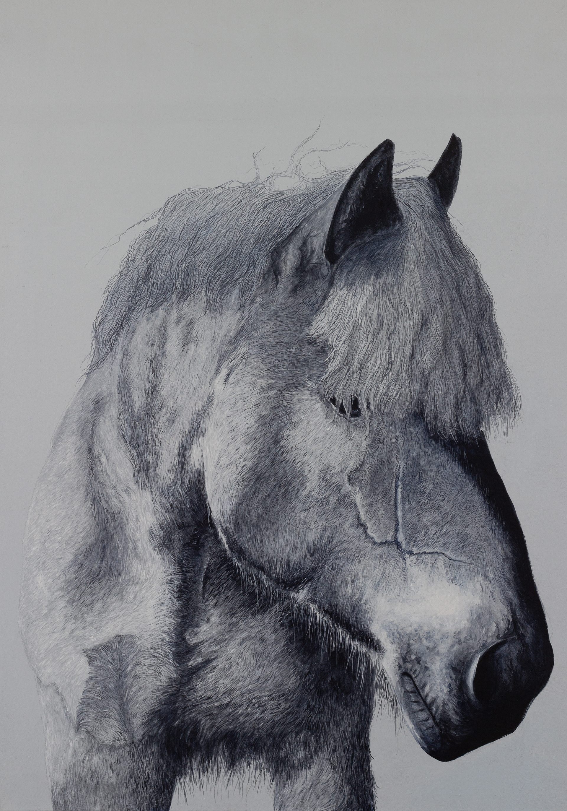 Grijs verleden. Olieverf op linnen