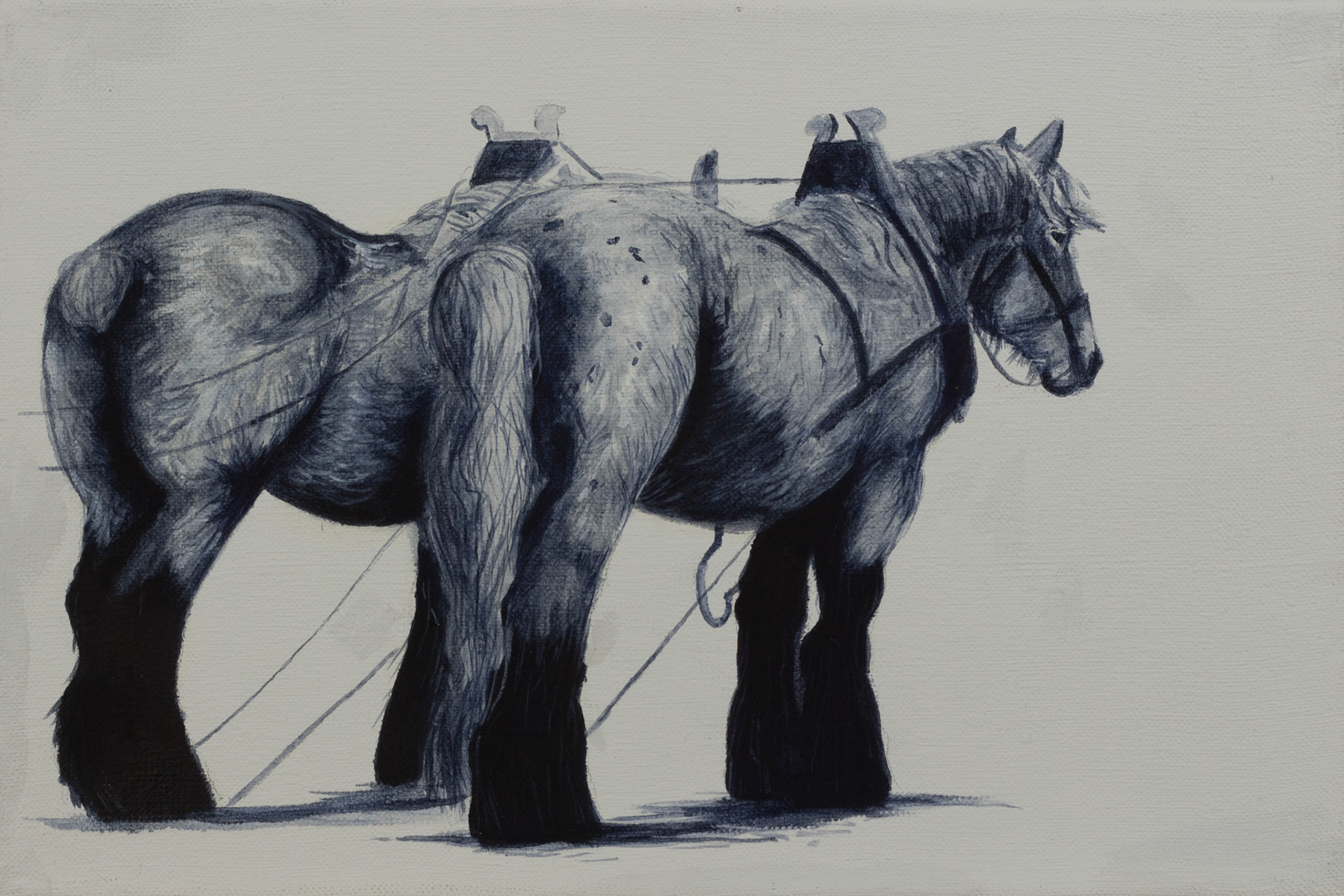 "Grijs verleden" 20 cm x 30 cm