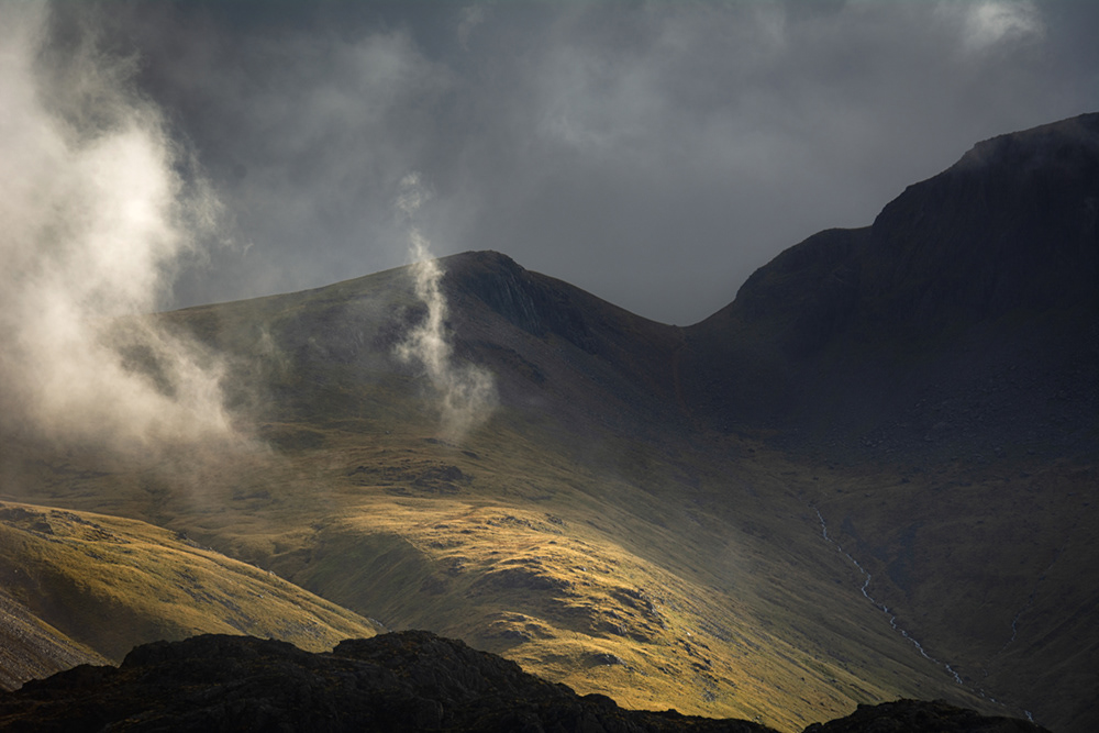 Wispy clouds over Green Gable