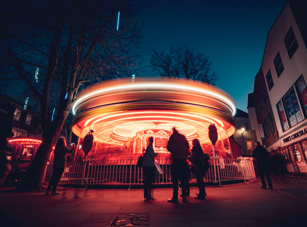 York's carousel, ready to launch!