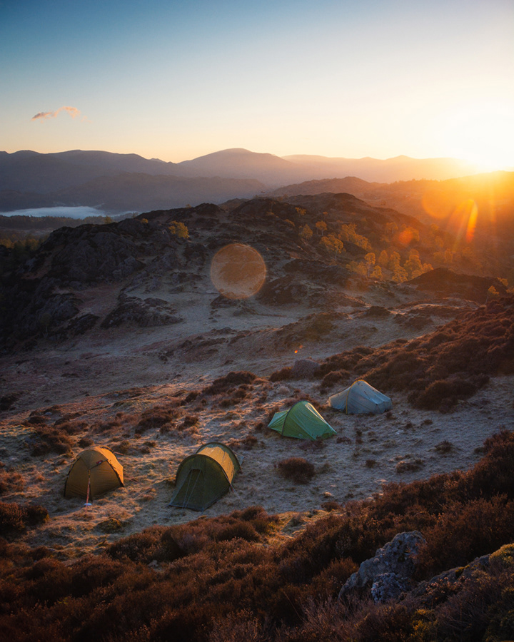 Base camp on Holme Fell