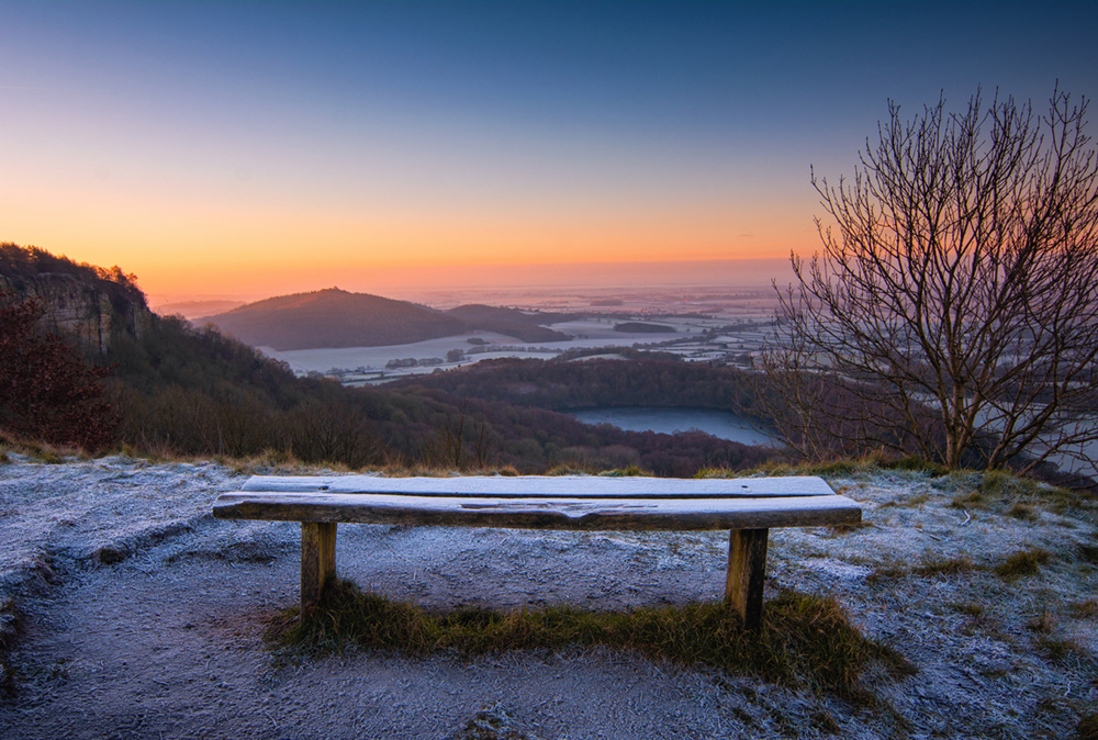 Sutton Bank bench view