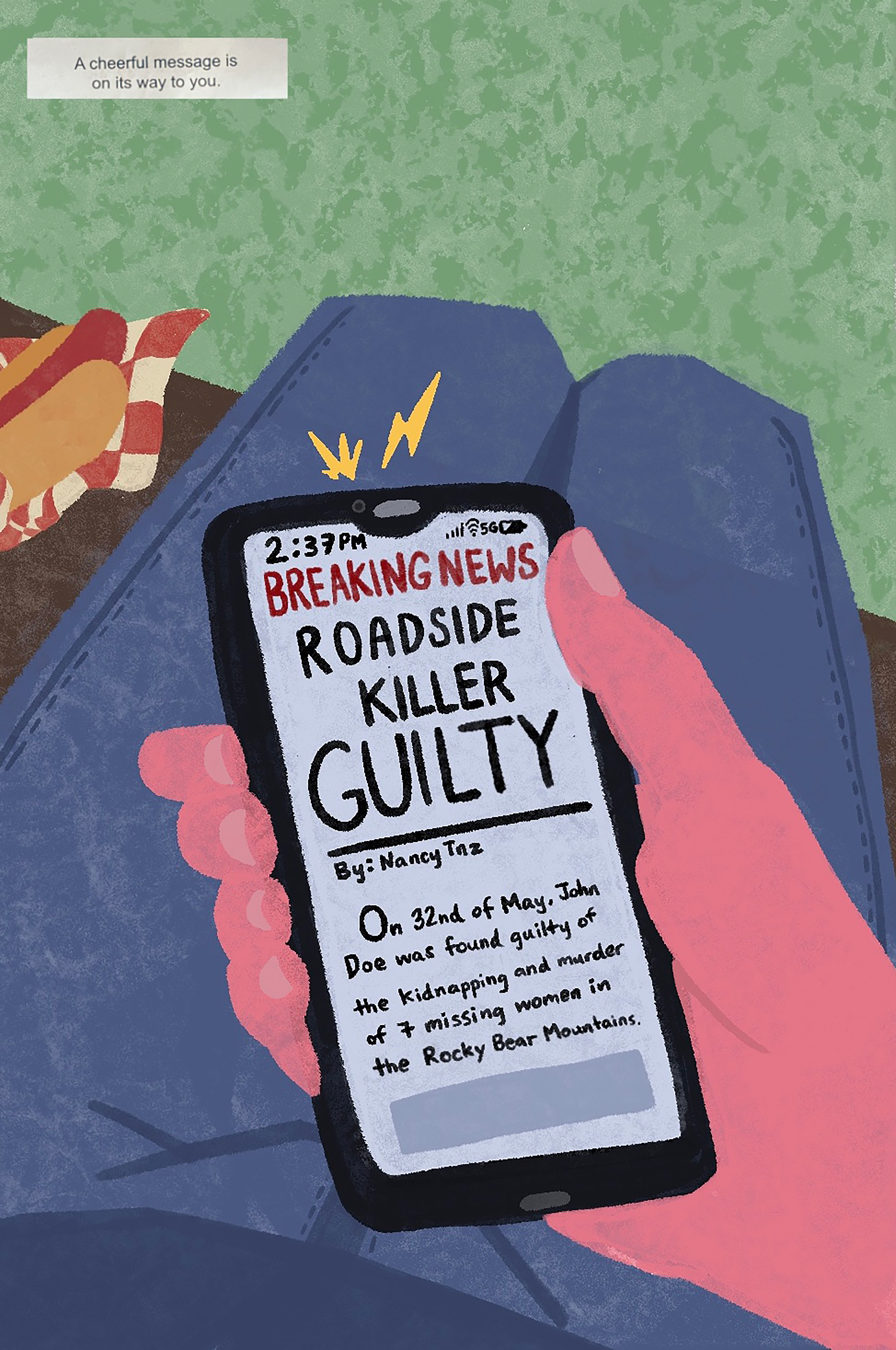 "A cheerful message is on its way to you"