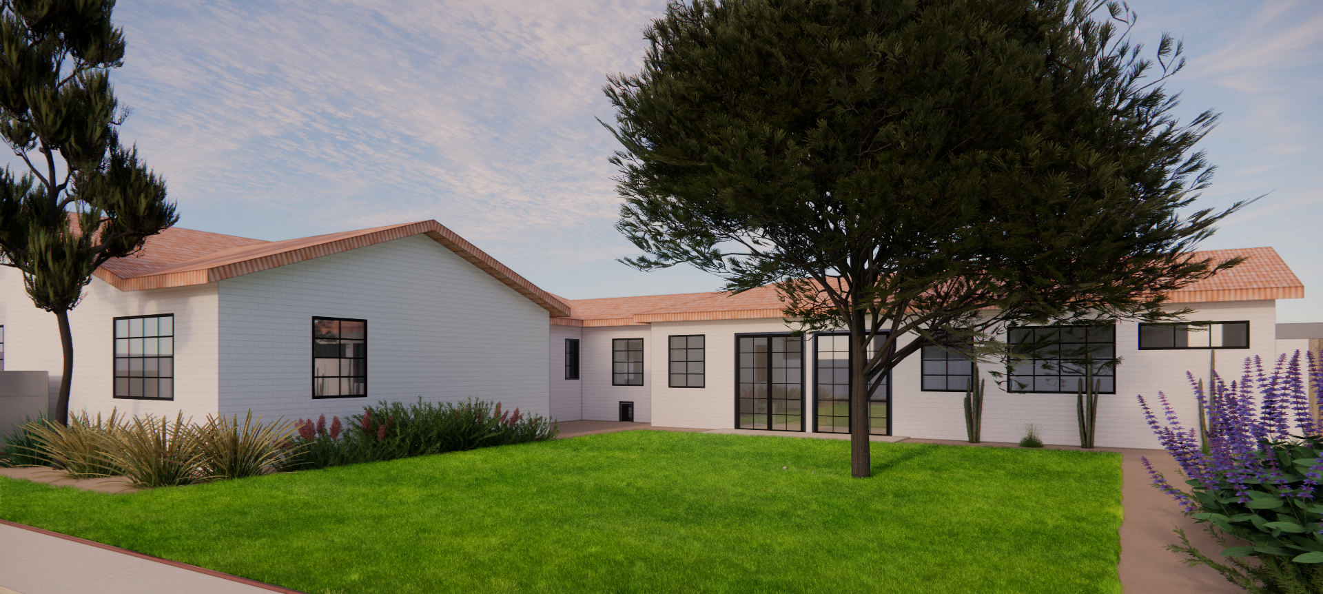 EXTERIOR RENDERING - BACKYARD ADDITION