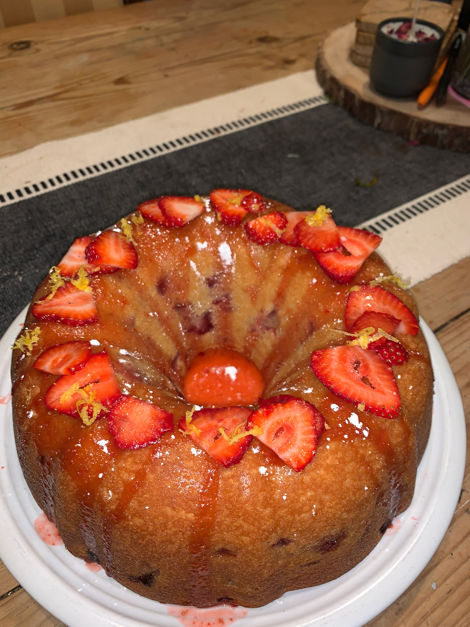 STRAWBERRY LEMON BUNDT