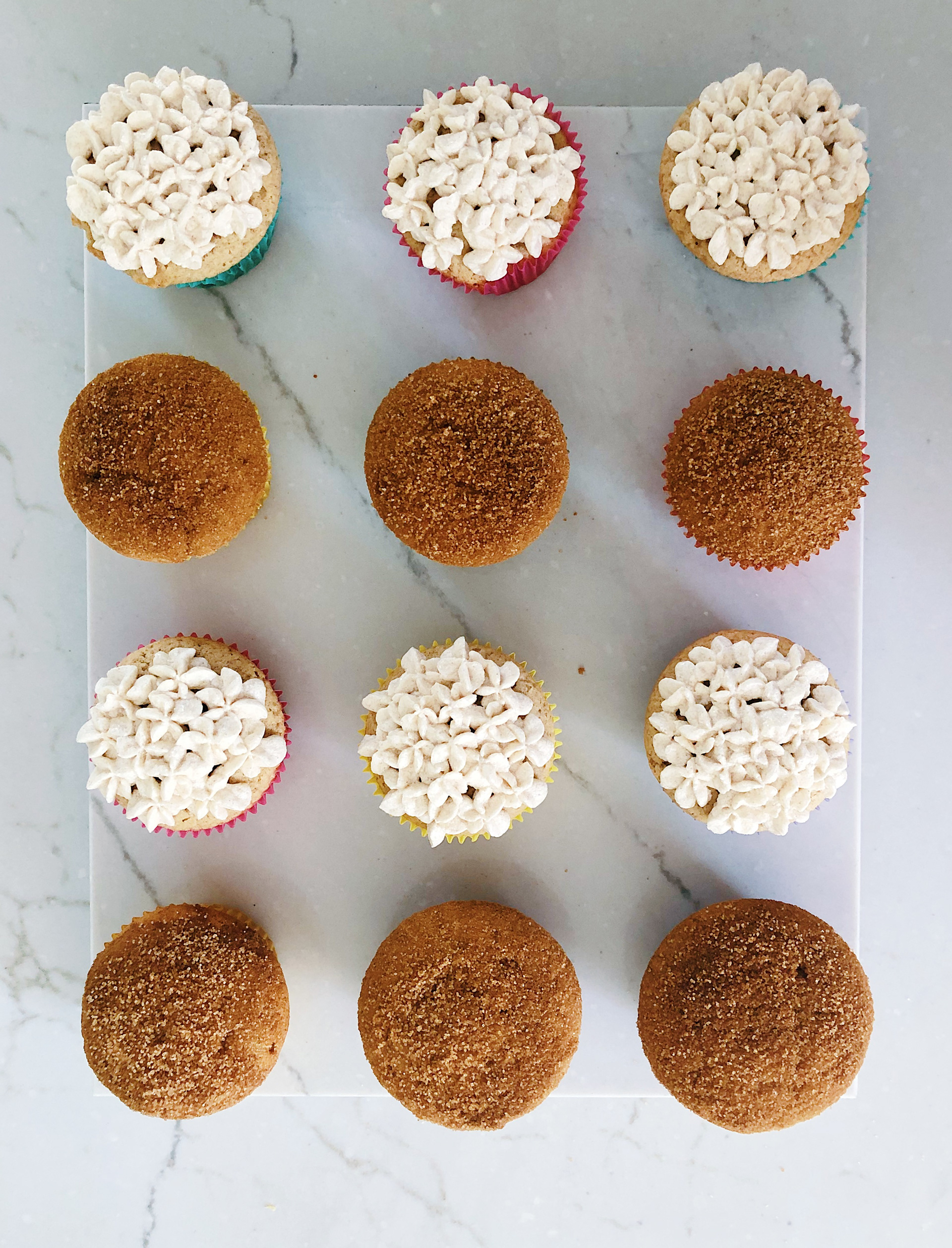 SNICKERDOODLE CAKE W/ CINNAMON SUGAR CRUMB OR VANILLA BUTTERCREAM