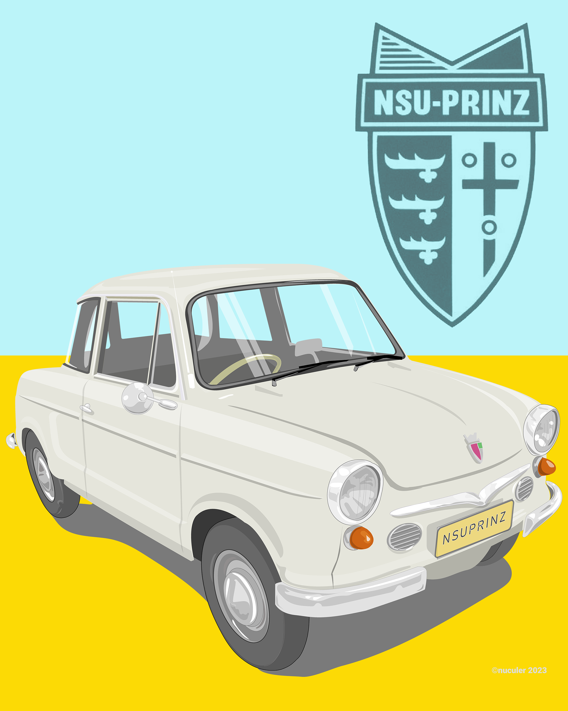 NSU Prinz #1 (vector)