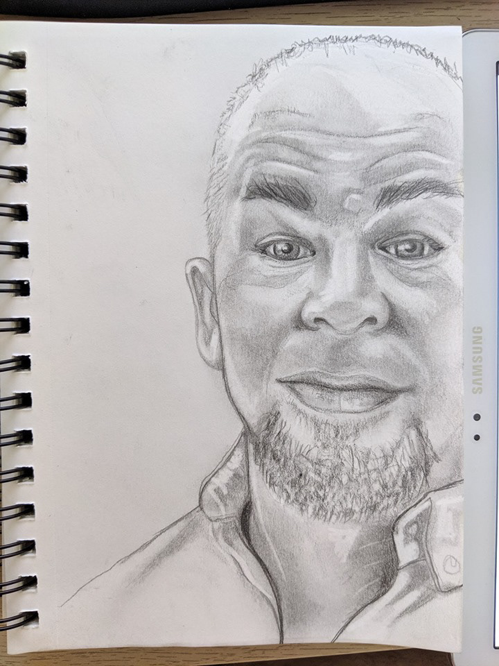 selfie (pencil)