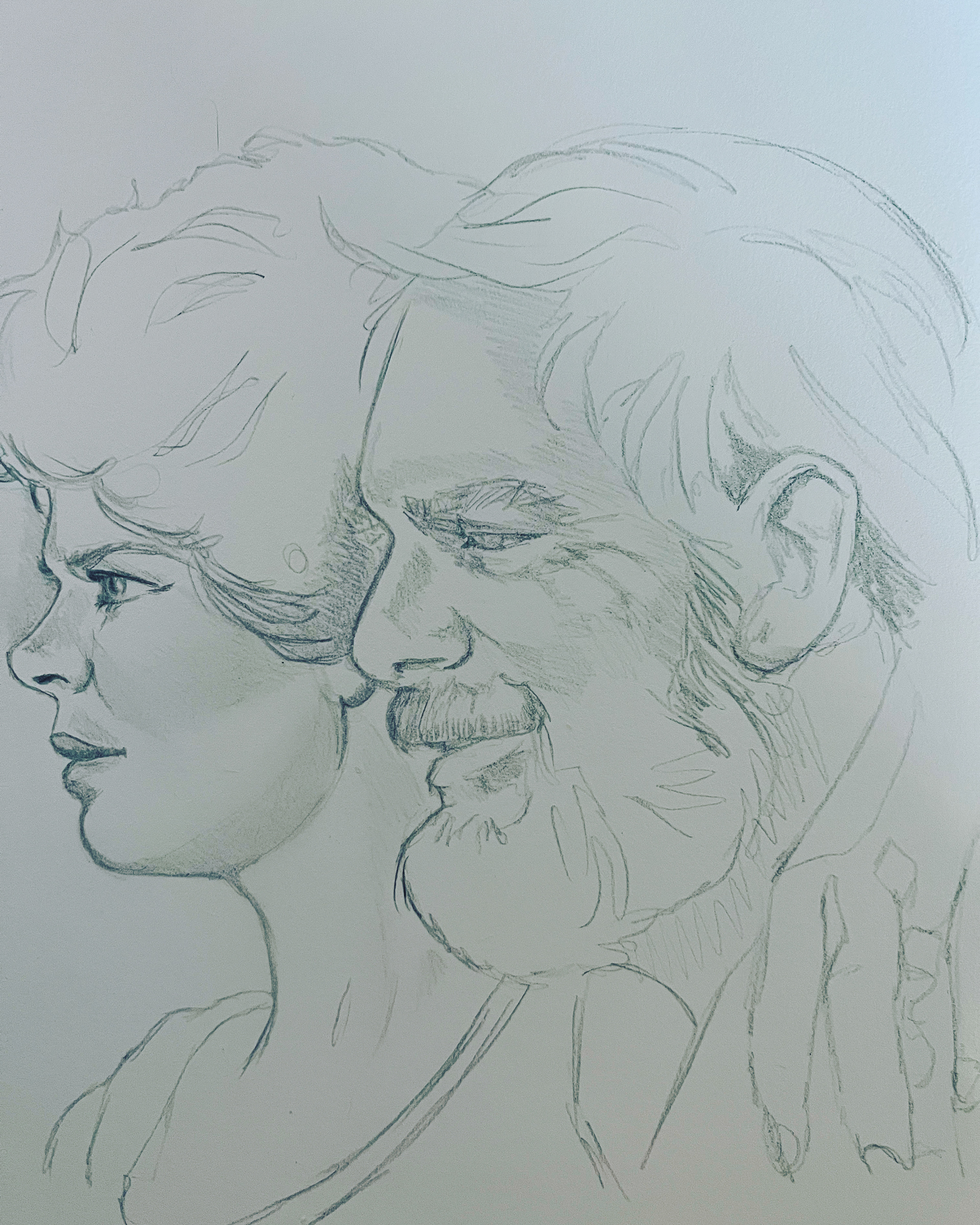 mum and dad (pencil)