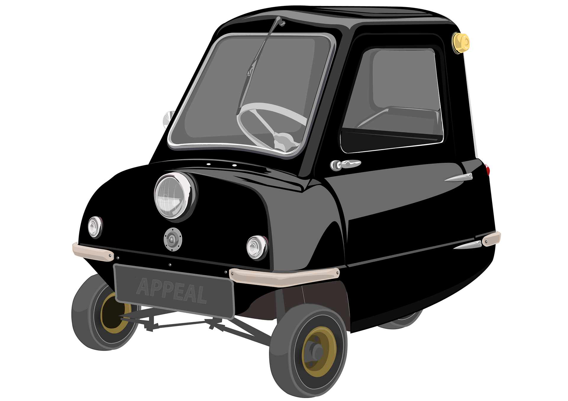 peel p50 black (vector)