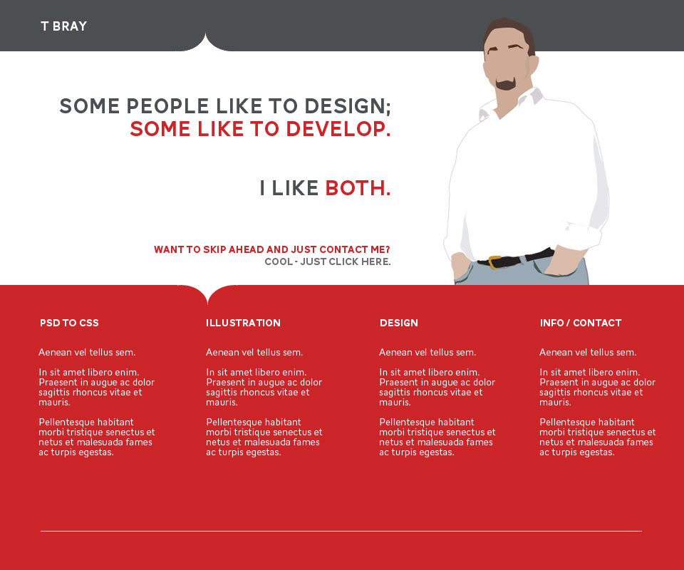 web page mockup #1
