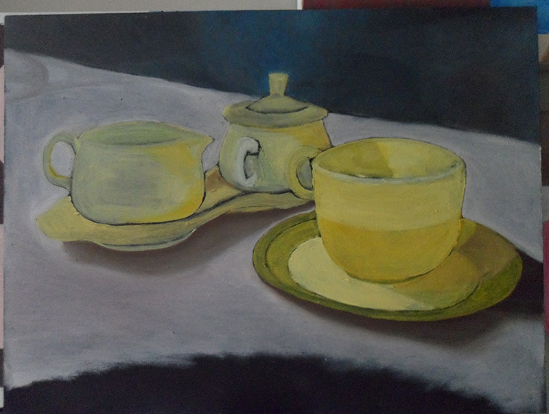 fiesta ware #2 (oil / unfinished)