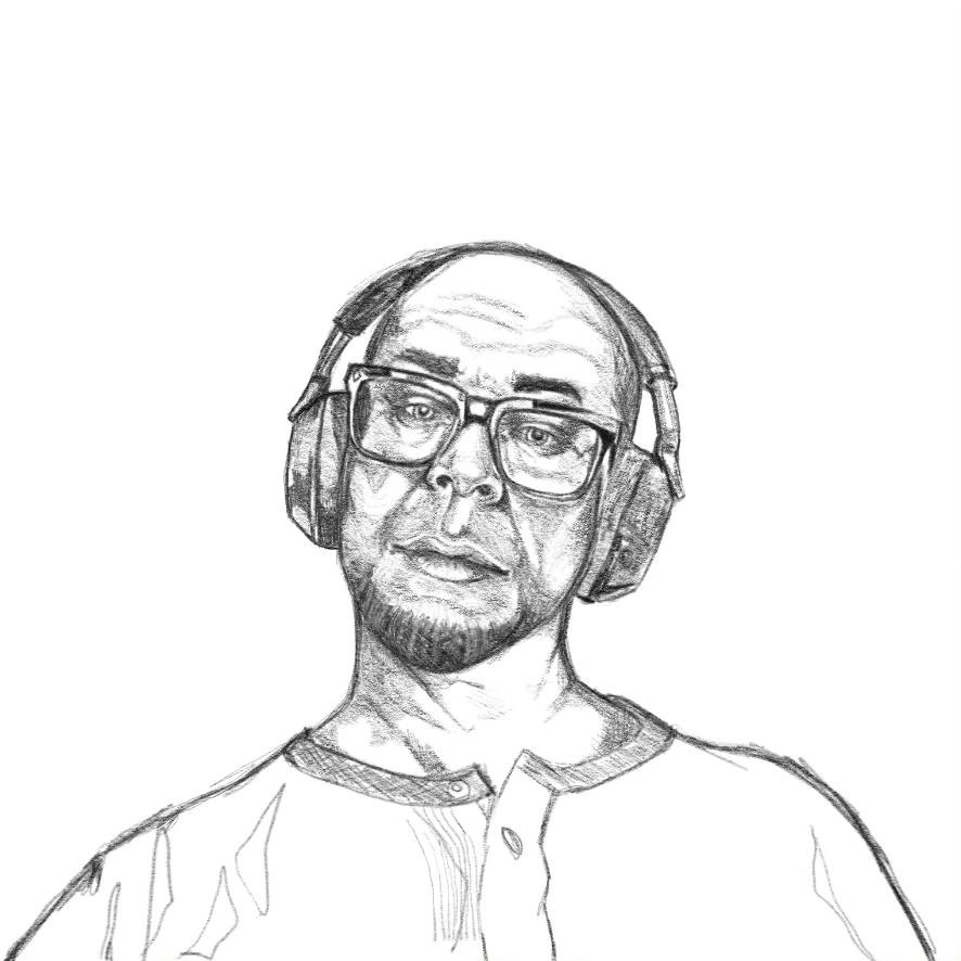 me, pensive (digital)