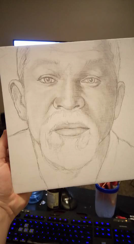 pencil sketch selfie