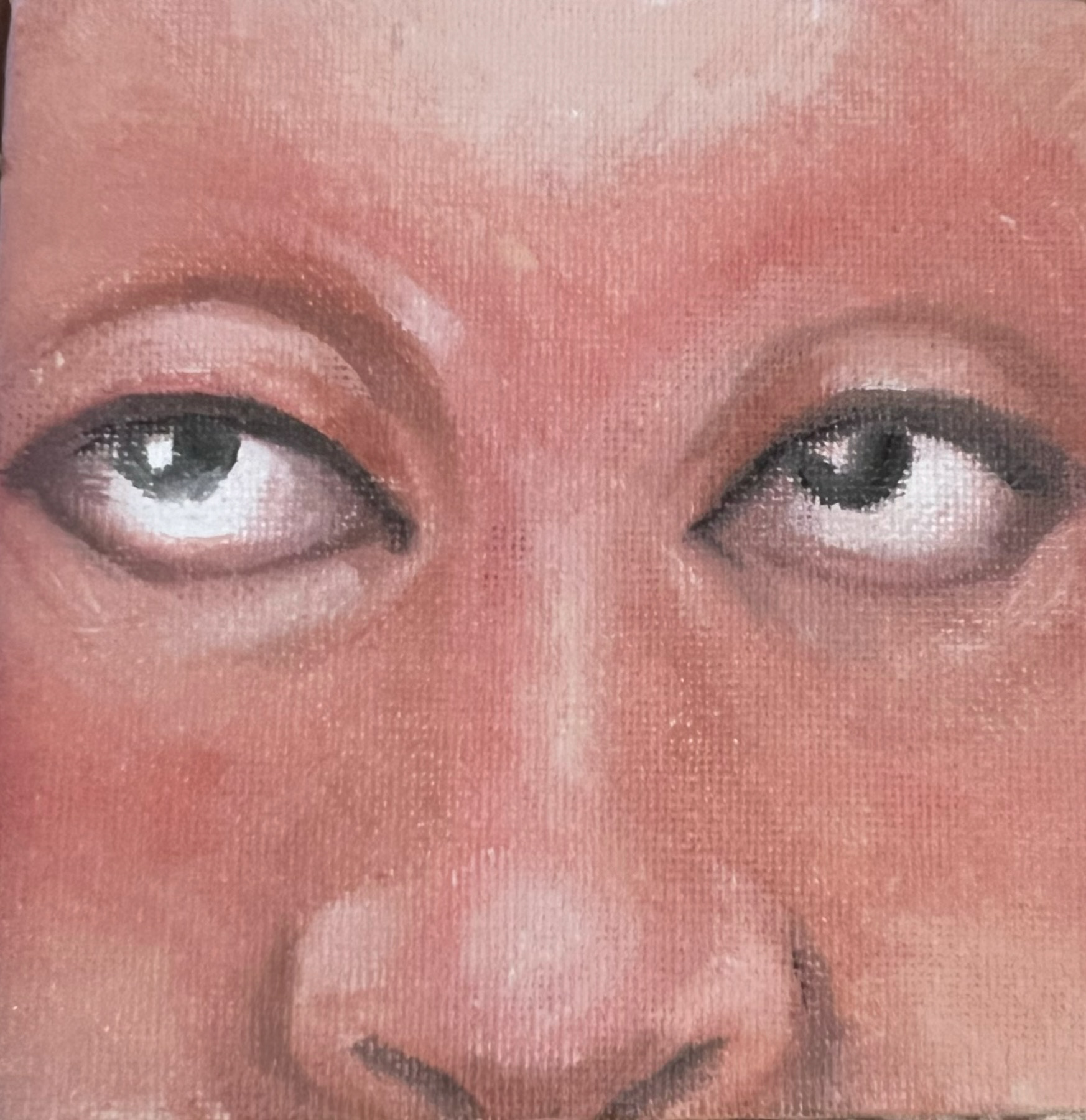 small face #1 (oil 5" square)