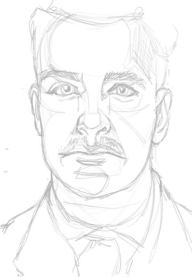 digitial sketch random dude