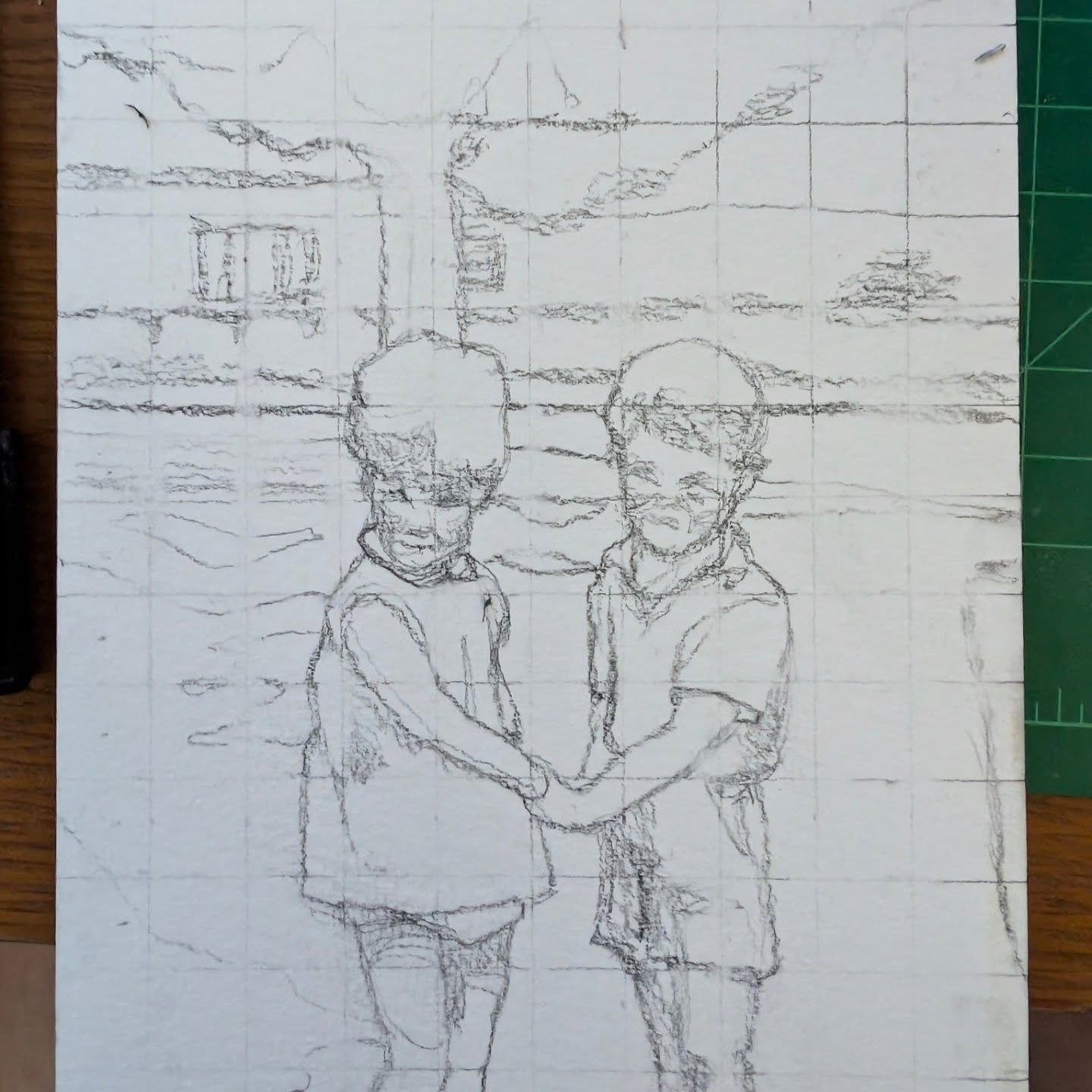 tiny drawing of tiny people