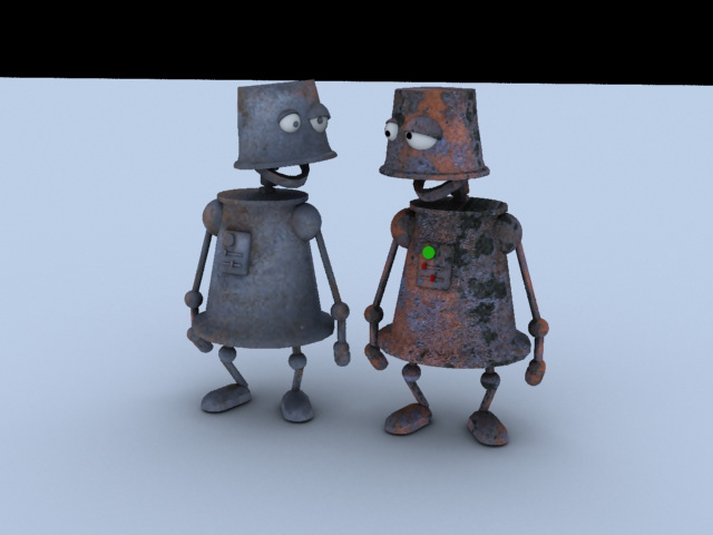 tiny robots (3DS Max)