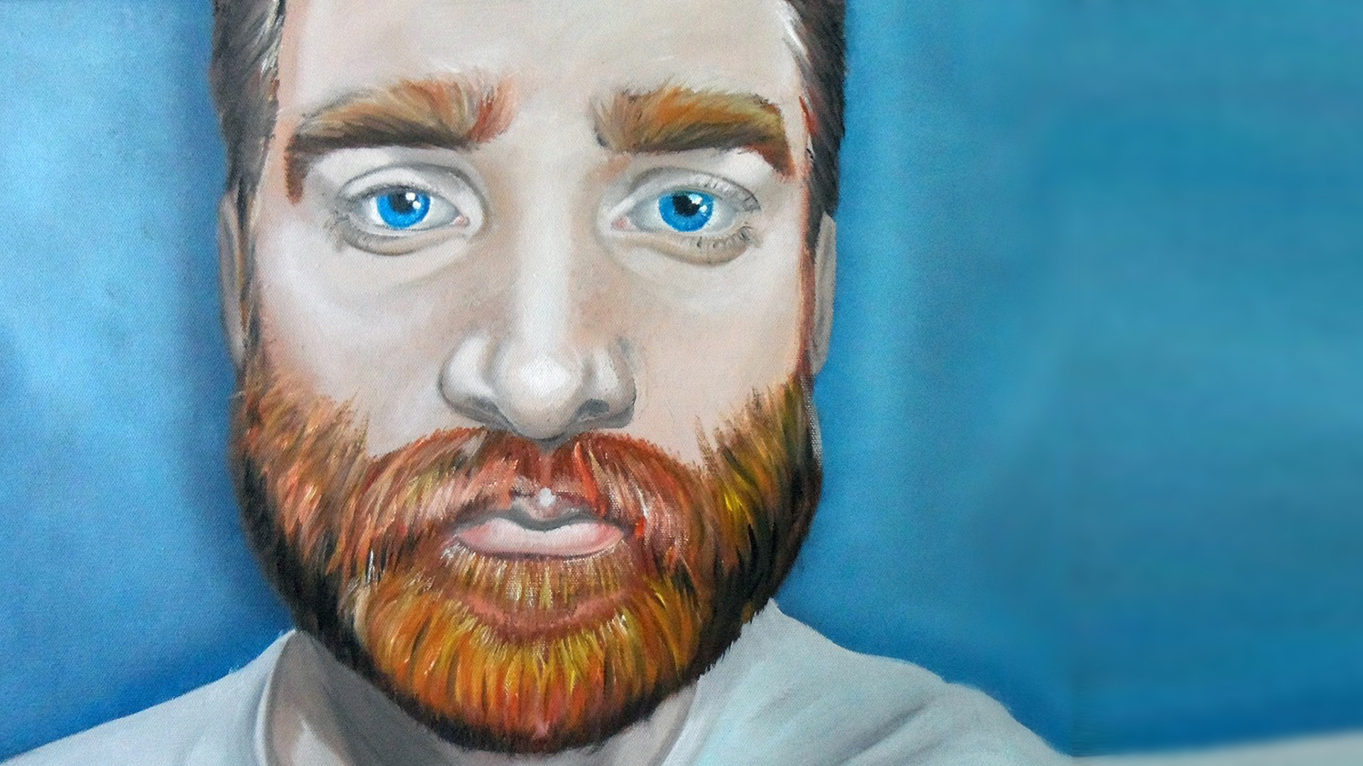 Man with a beard #41,321 (oil)