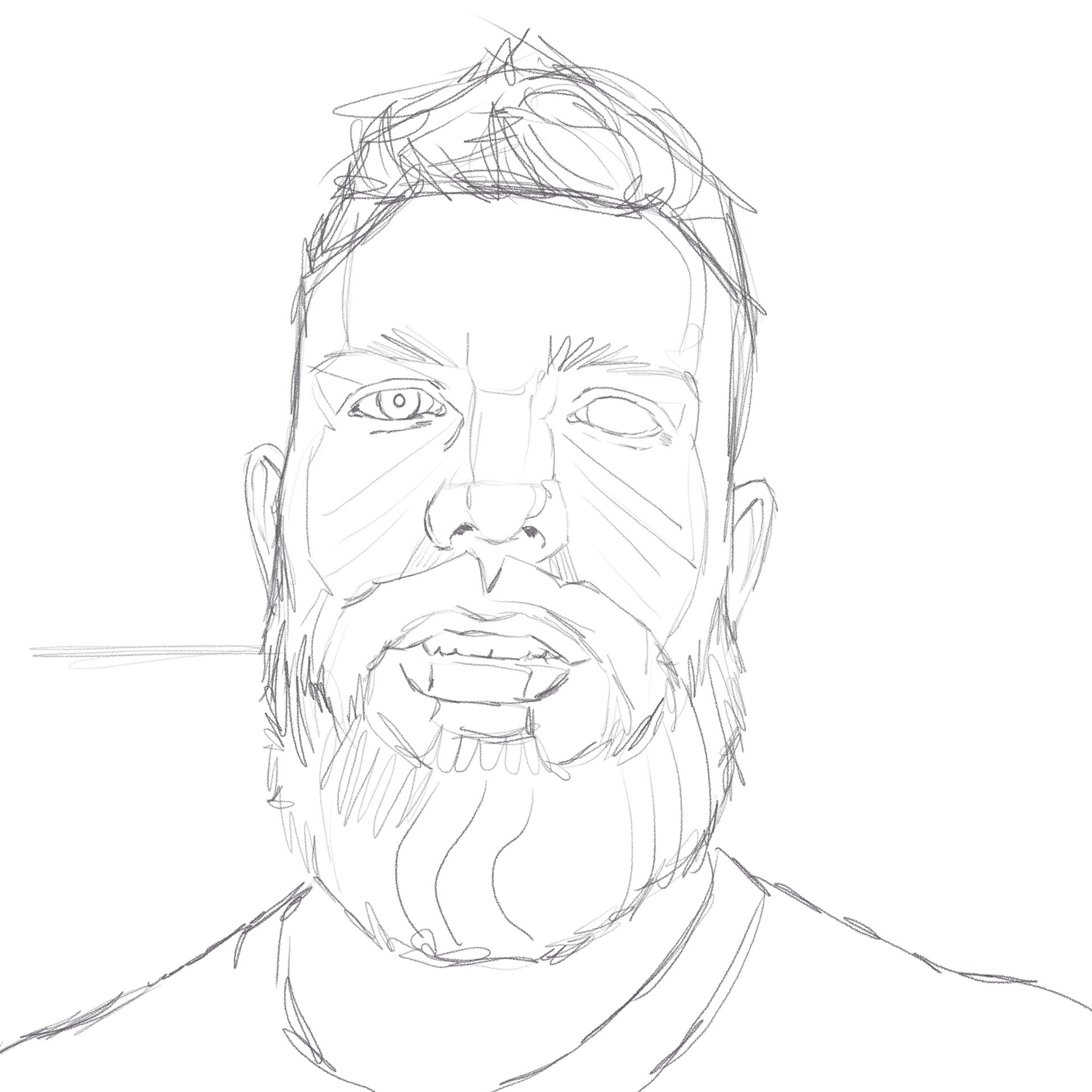 man with a beard (digital/unfinished)