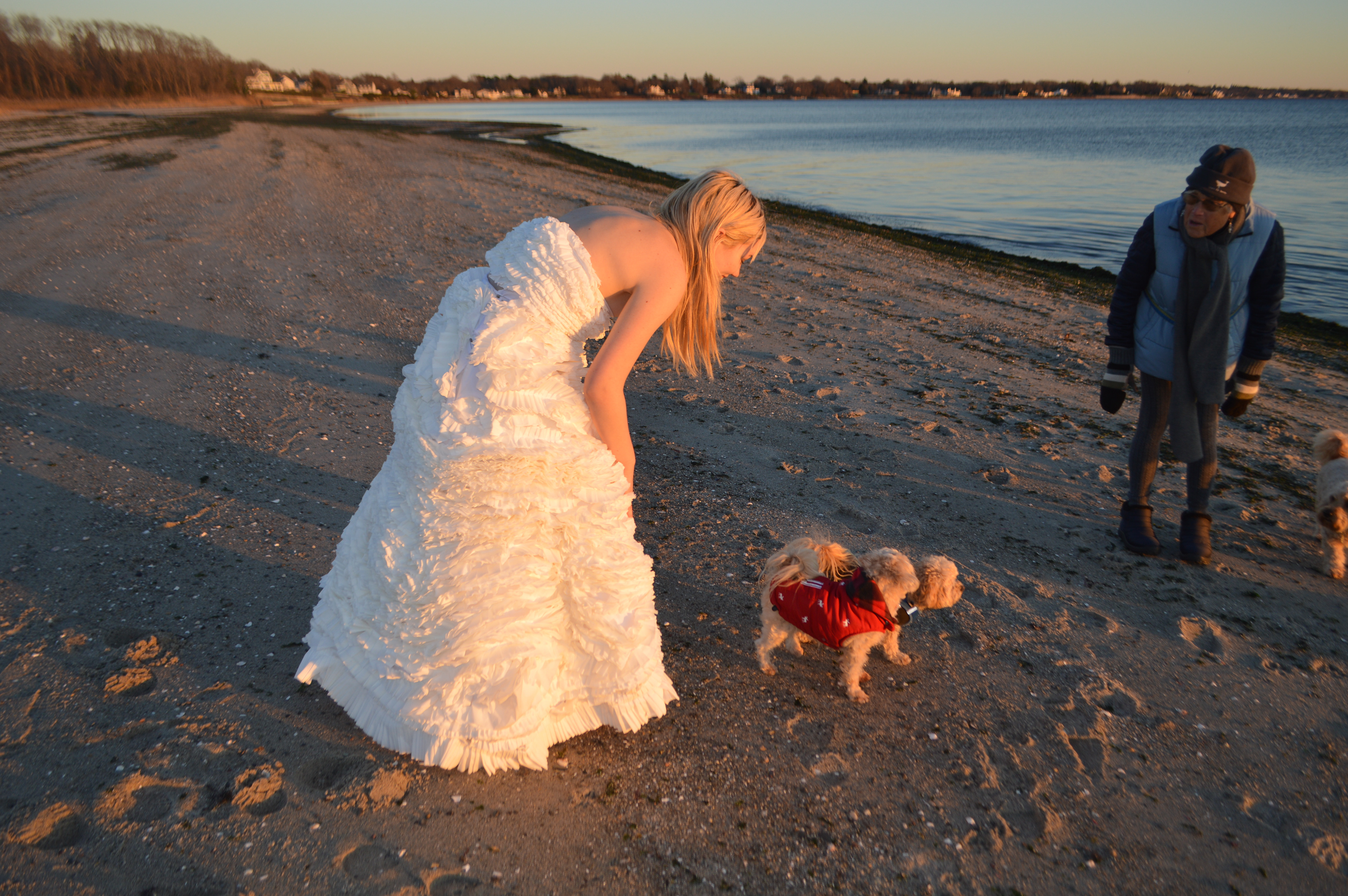 (She asked me if it was my wedding day)