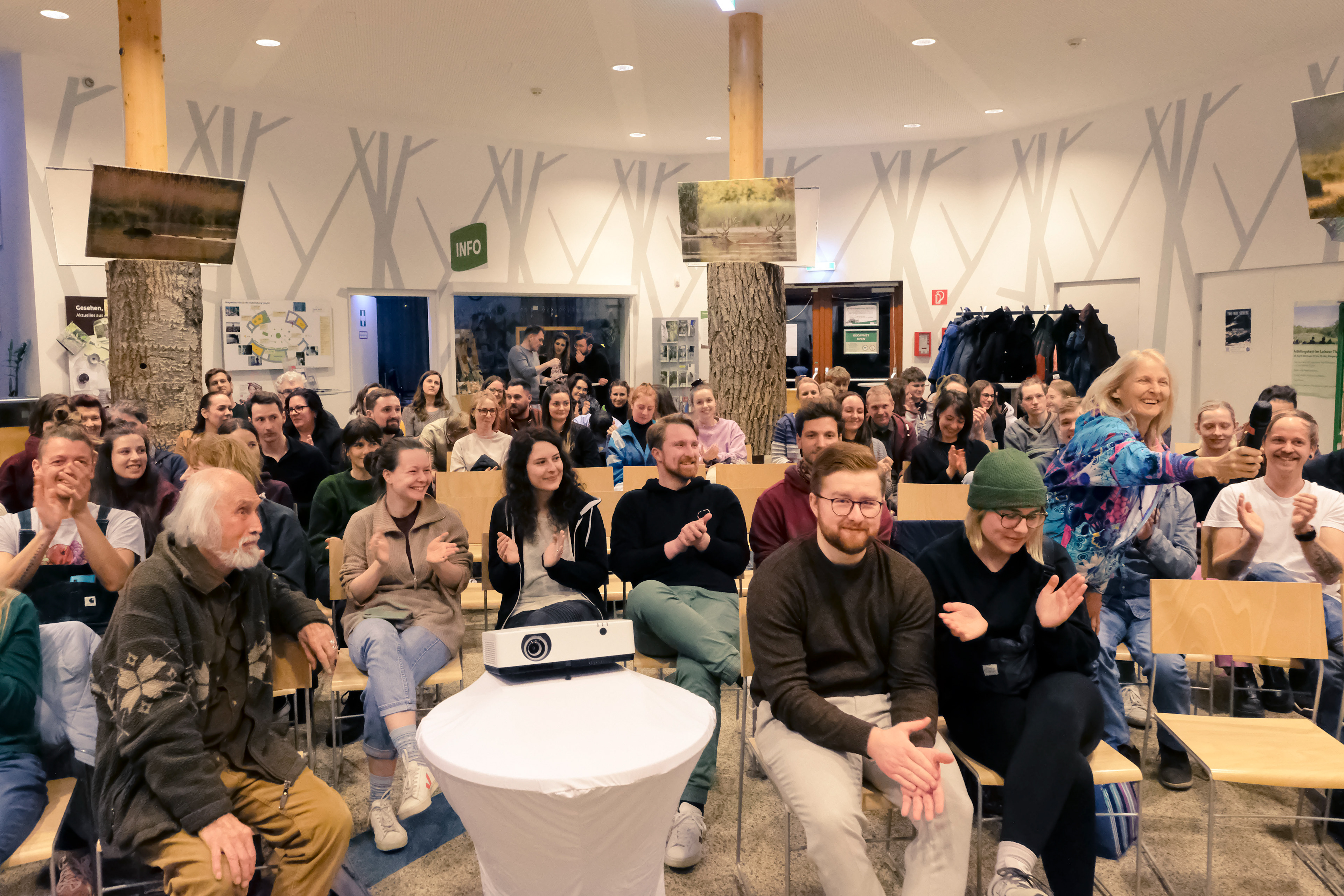 Nach der Premiere gab es eine Q&A-Session.
